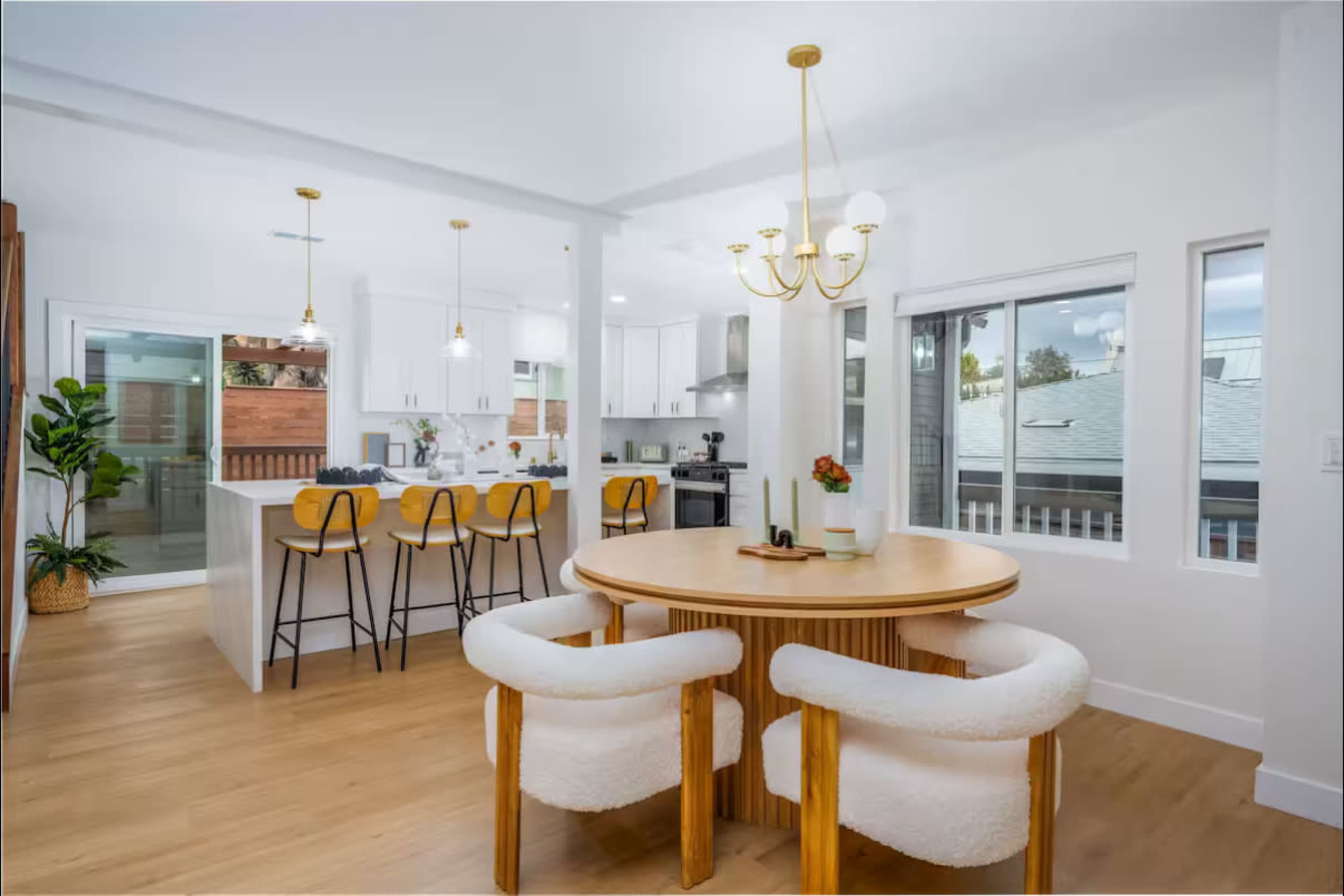 Bright, natural sunlight, open concept, ultra modern craftsman home and entertainers yard Image in North Park, San diego, CA