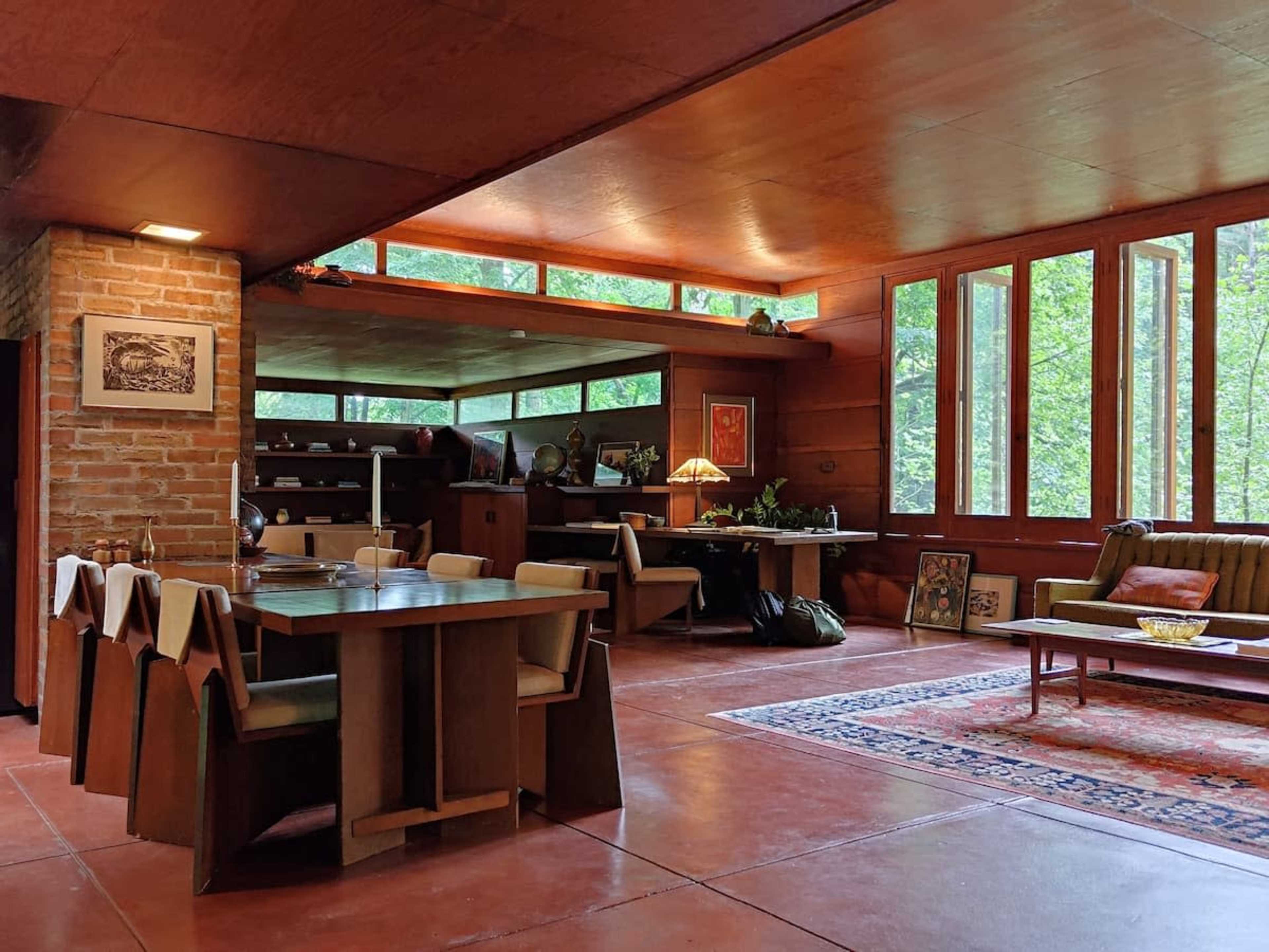 Frank Lloyd Wright's Goetsch–Winckler House Image in Meridian Township, Okemos, MI