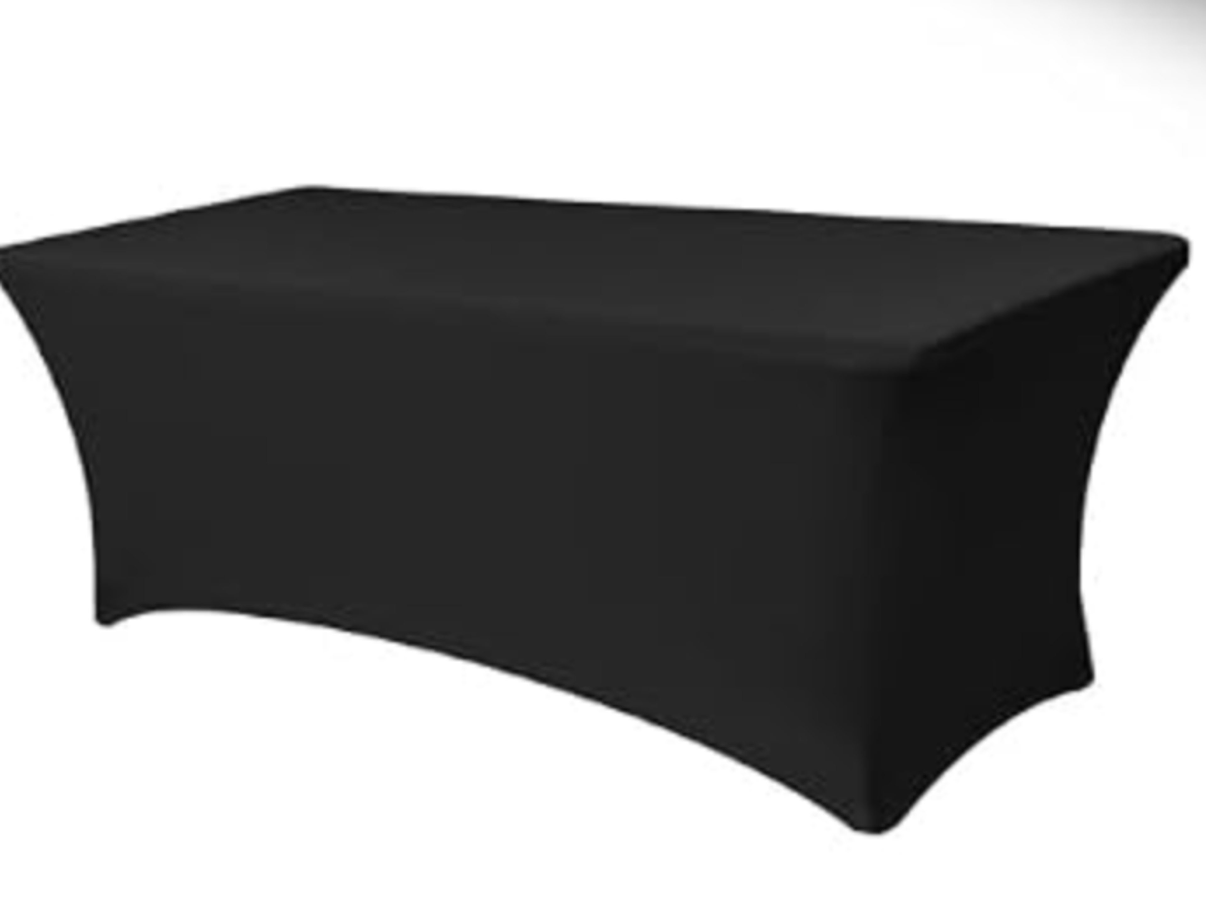 6-Foot Table with Black Linen