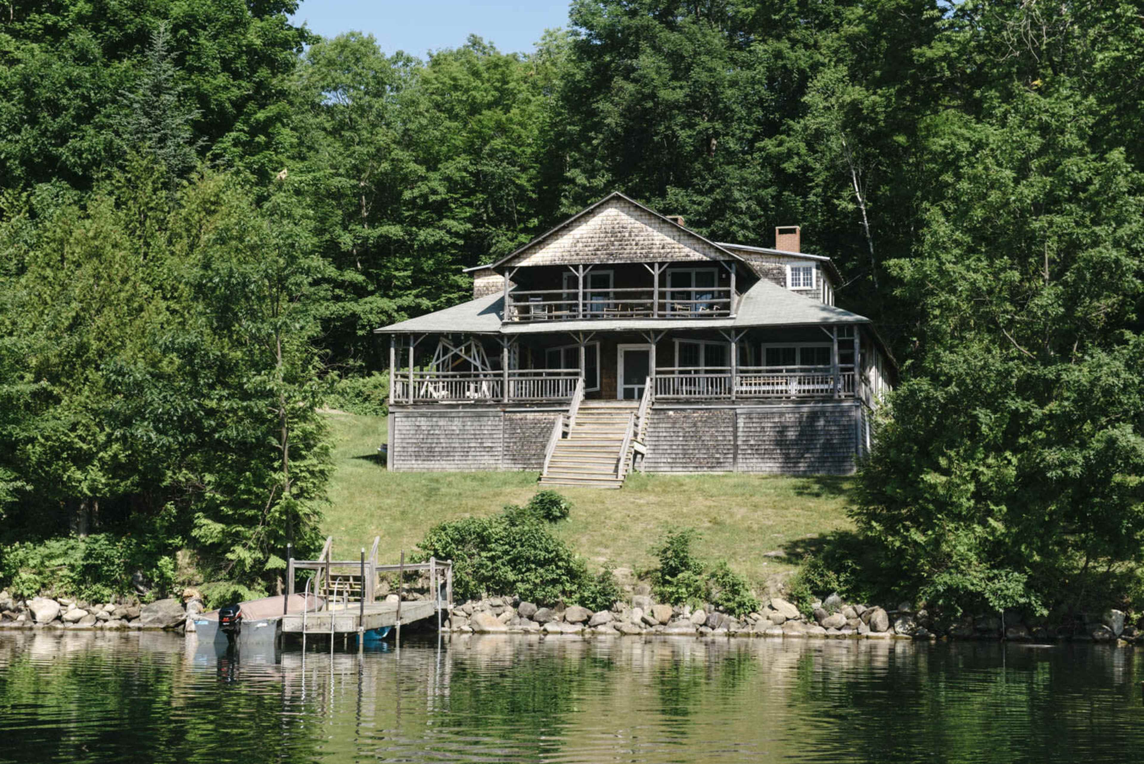 Stunning rustic former hunting lodge on Maine lake Image in Industry, Industry, ME
