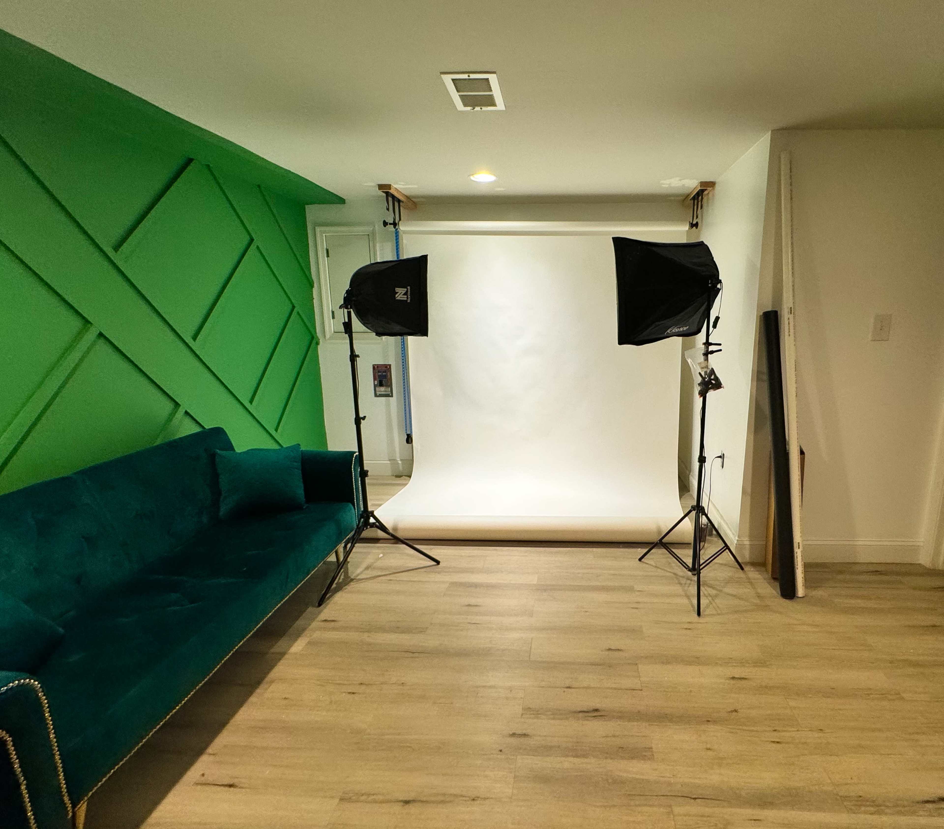 Airy Suburban Basement Studio – Spacious Photography Space with Natural & Professional Lighting Image in Hillcrest Heights, Temple Hills, MD
