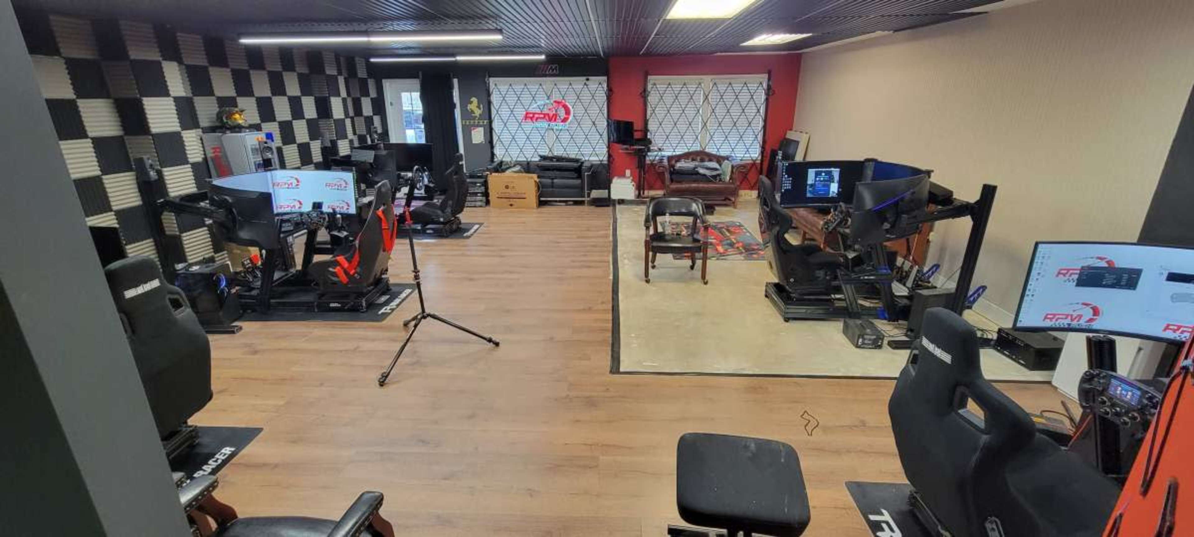 Simulation racing lounge and E sports studio Image in Bull Run, Manassas, VA