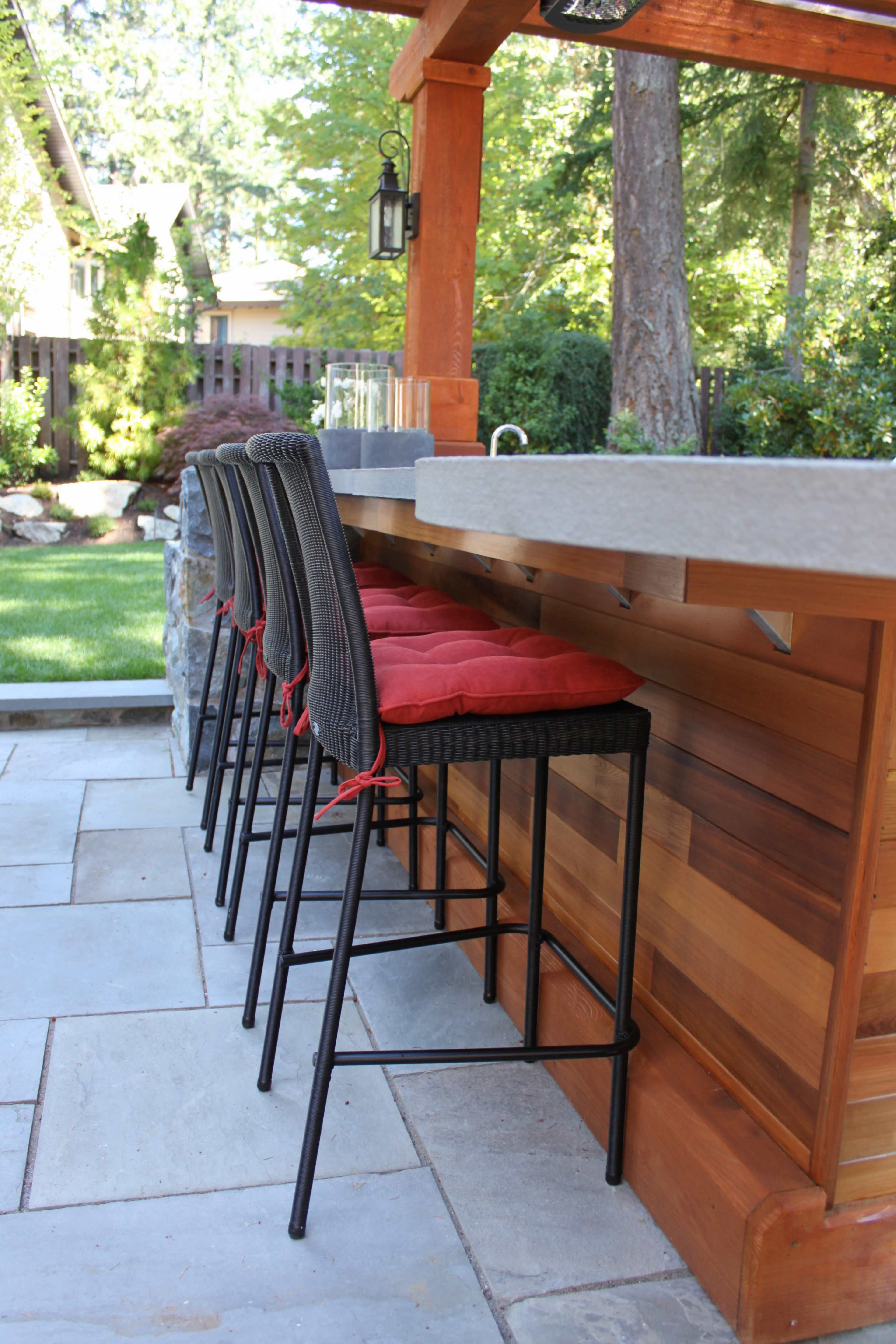 Full outdoor entertaining space nestled in large Douglas Fir trees but only 15 minutes from downtown Victoria Image in Saanich, Victoria, BC