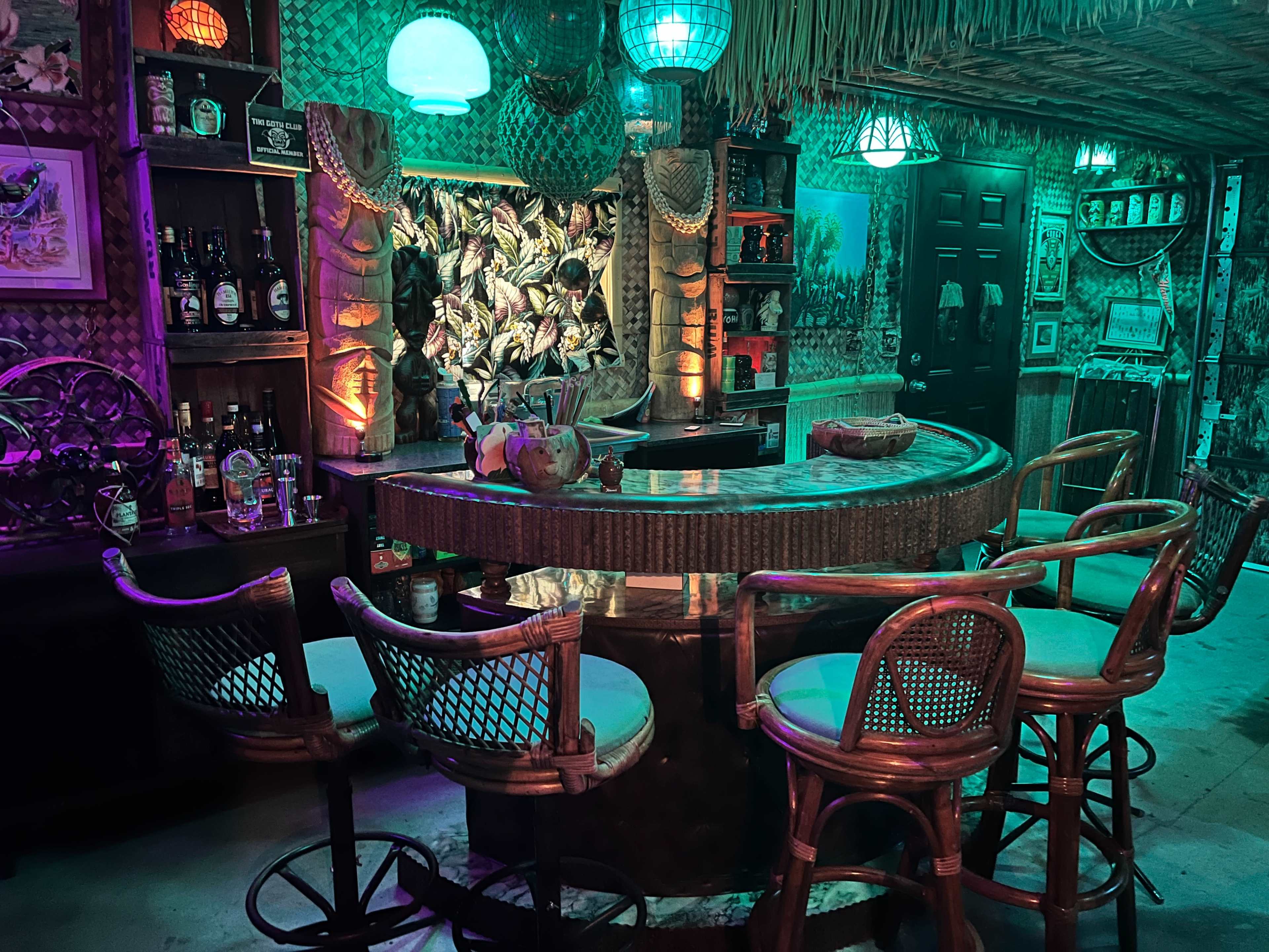 Private tiki bar with vintage vibe Image in Southeast Portland, Portland, OR