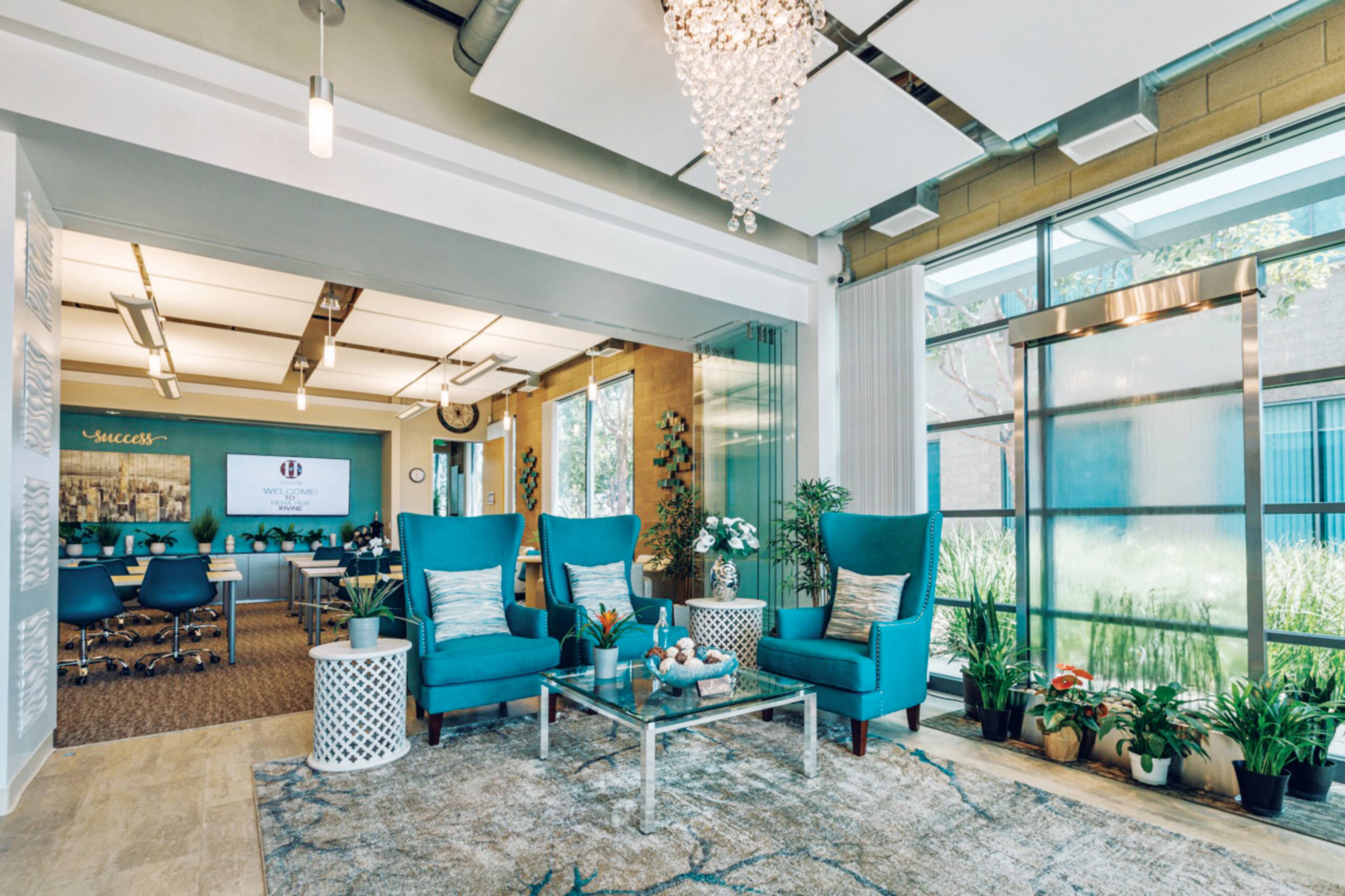 Conference Meeting Room - Small, in a Spa-Inspired Collaborative Coworking Community Workspace Image in Irvine Research Center, Irvine, CA