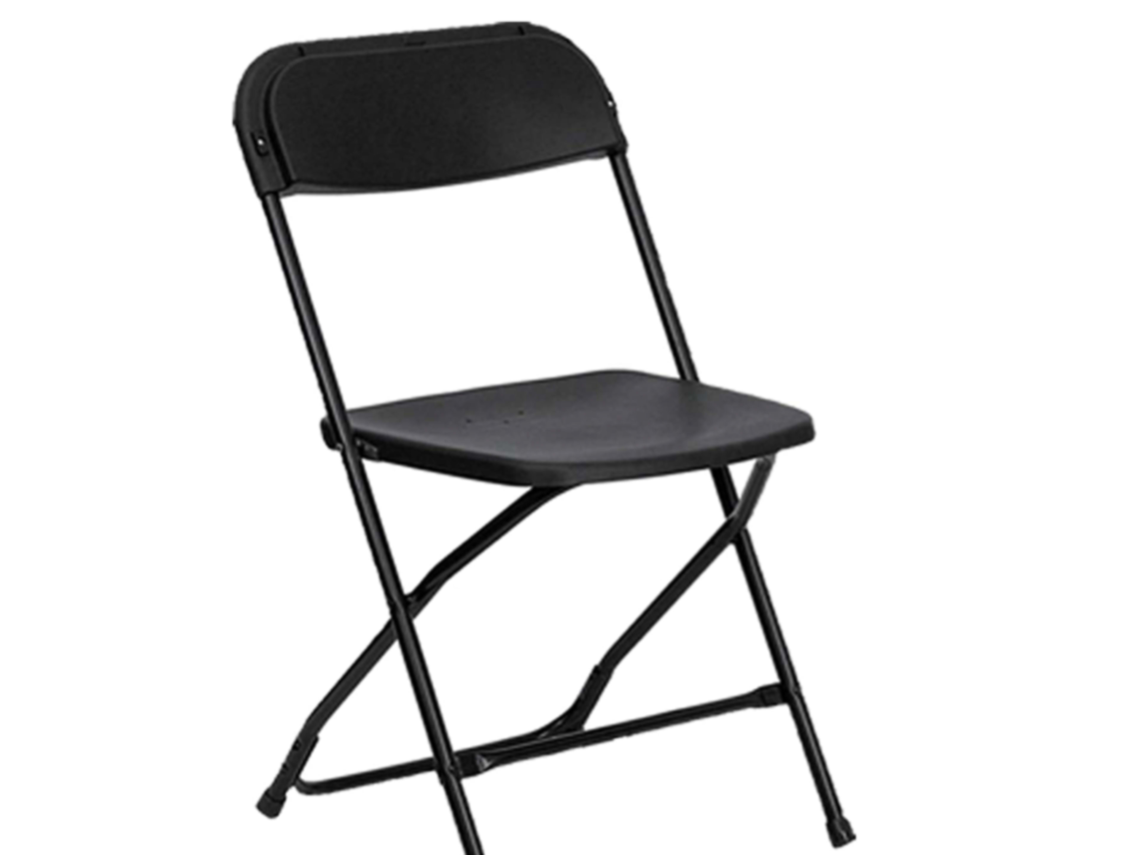 Black plastic chair 