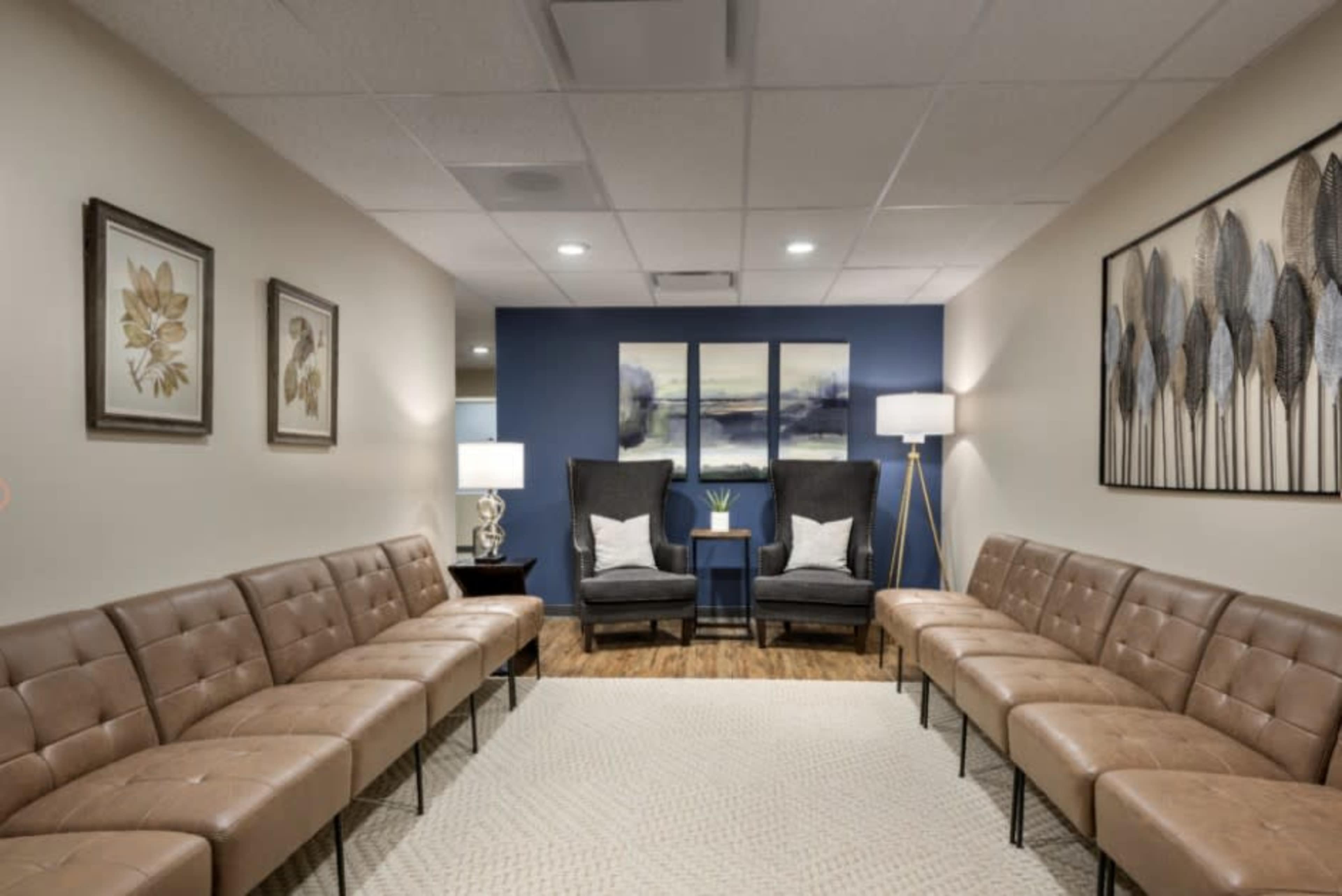 Cozy Modern Therapy Office Near I-70 with Coffee Bar + Lounge Vibe Image in Regis, Denver, CO