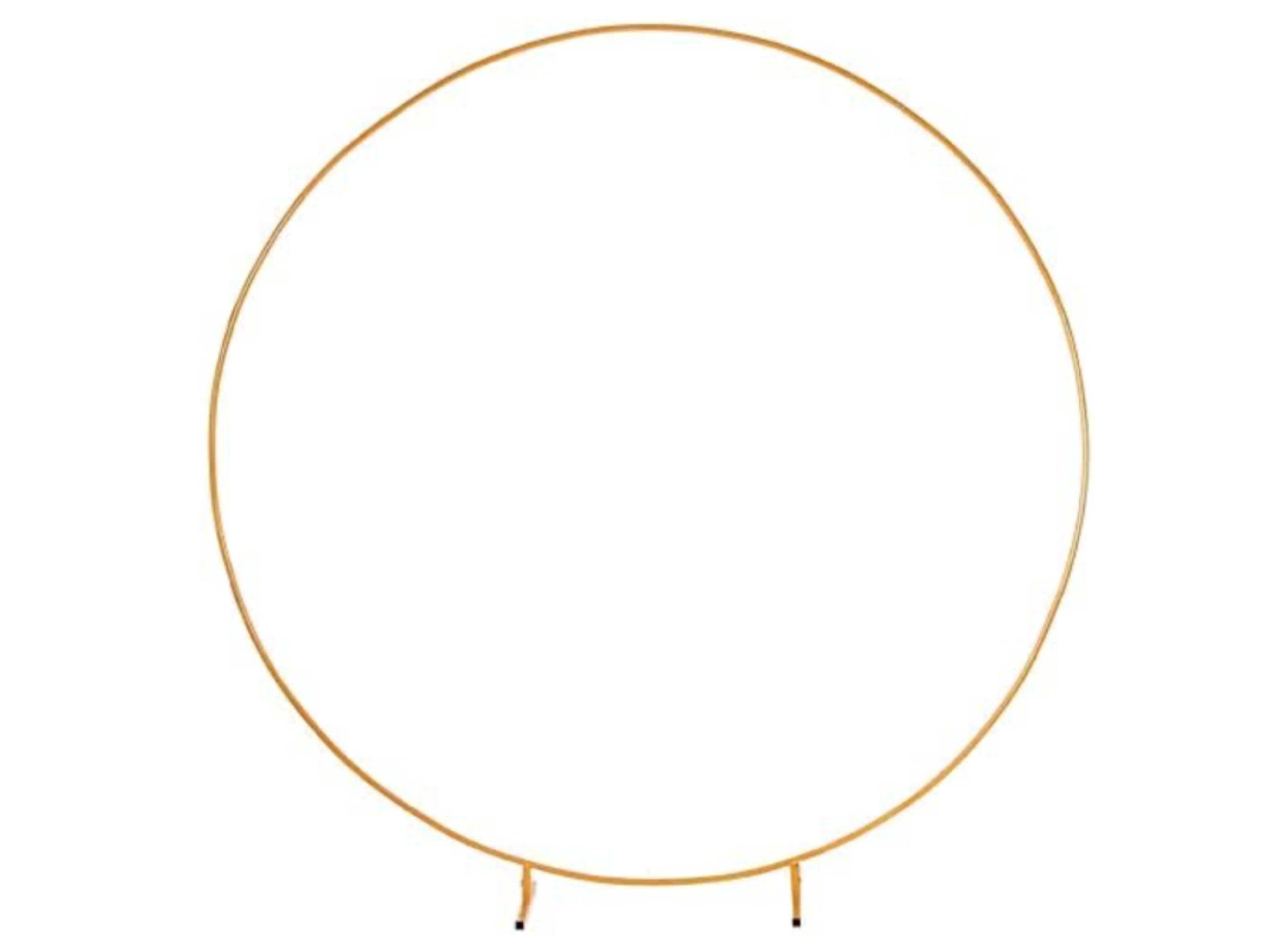 7.2ft round backdrop stand, gold