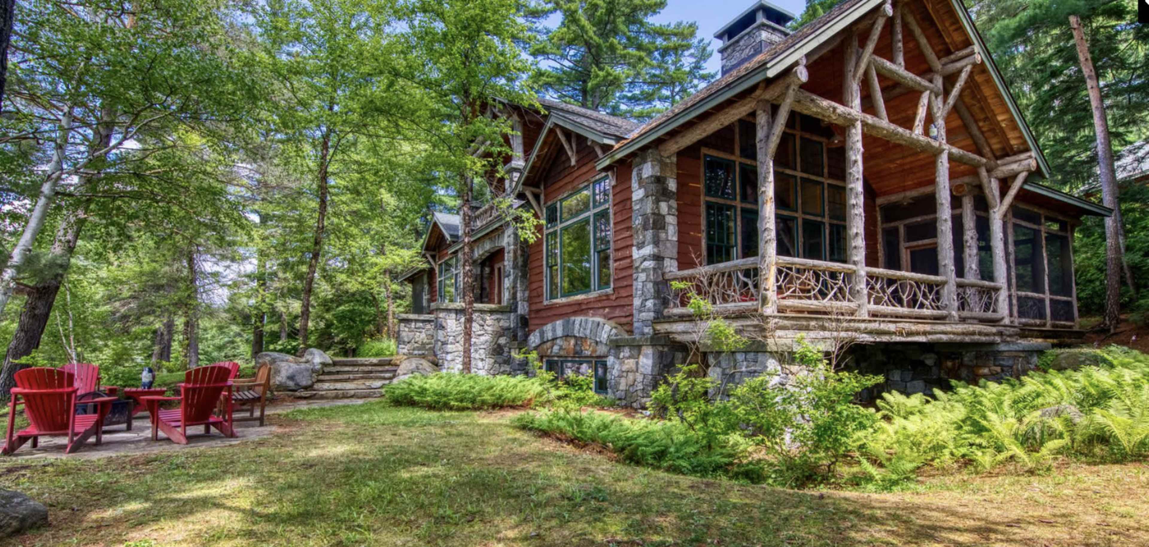 Adirondack Chalet with Gorgeous Mirror Lake Views Image in North Elba, Lake Placid, NY
