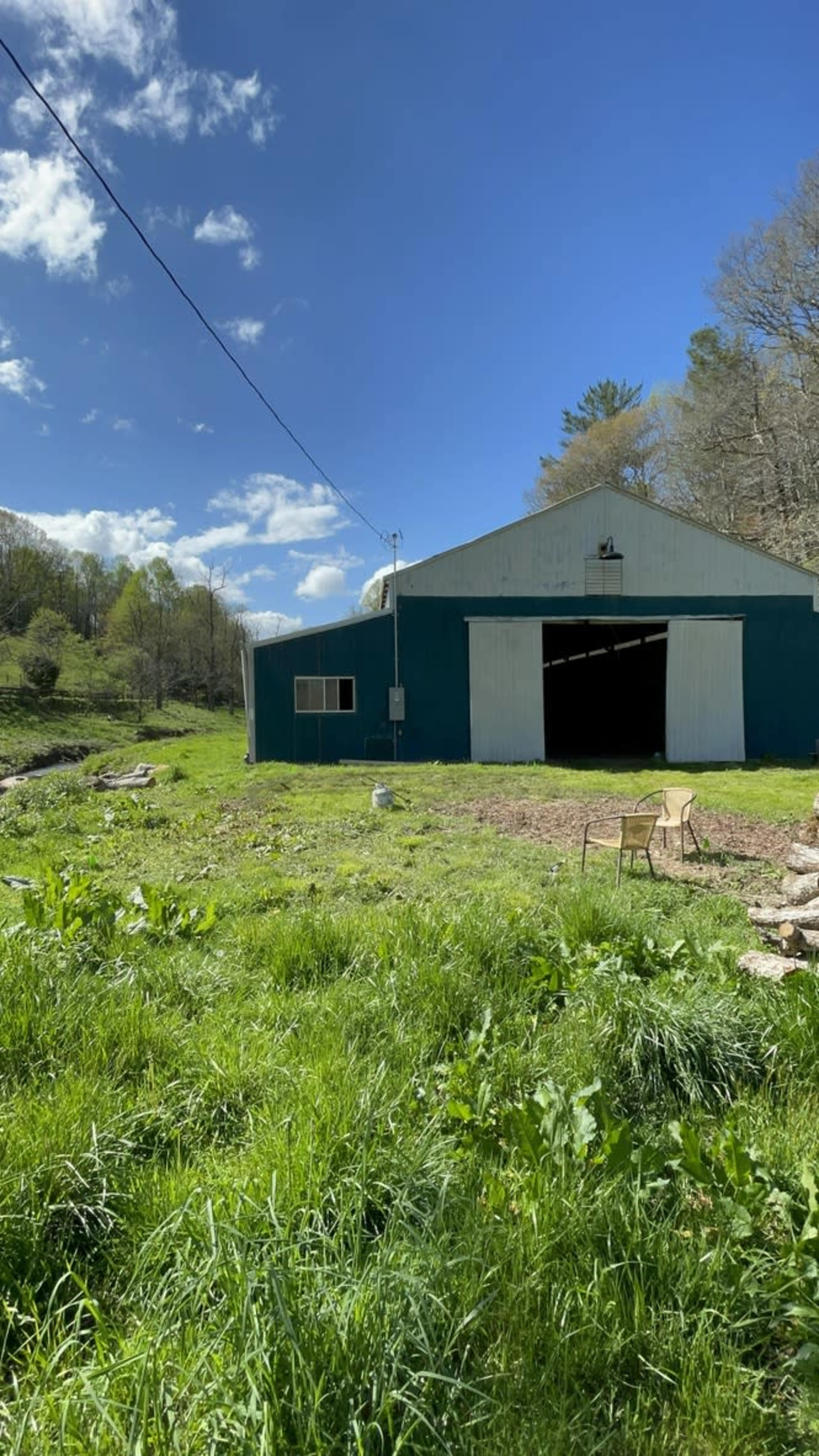 Pastoral Acreage with Creek, Barn, Pond, Waterfall Image in , Scaly Mountain, NC