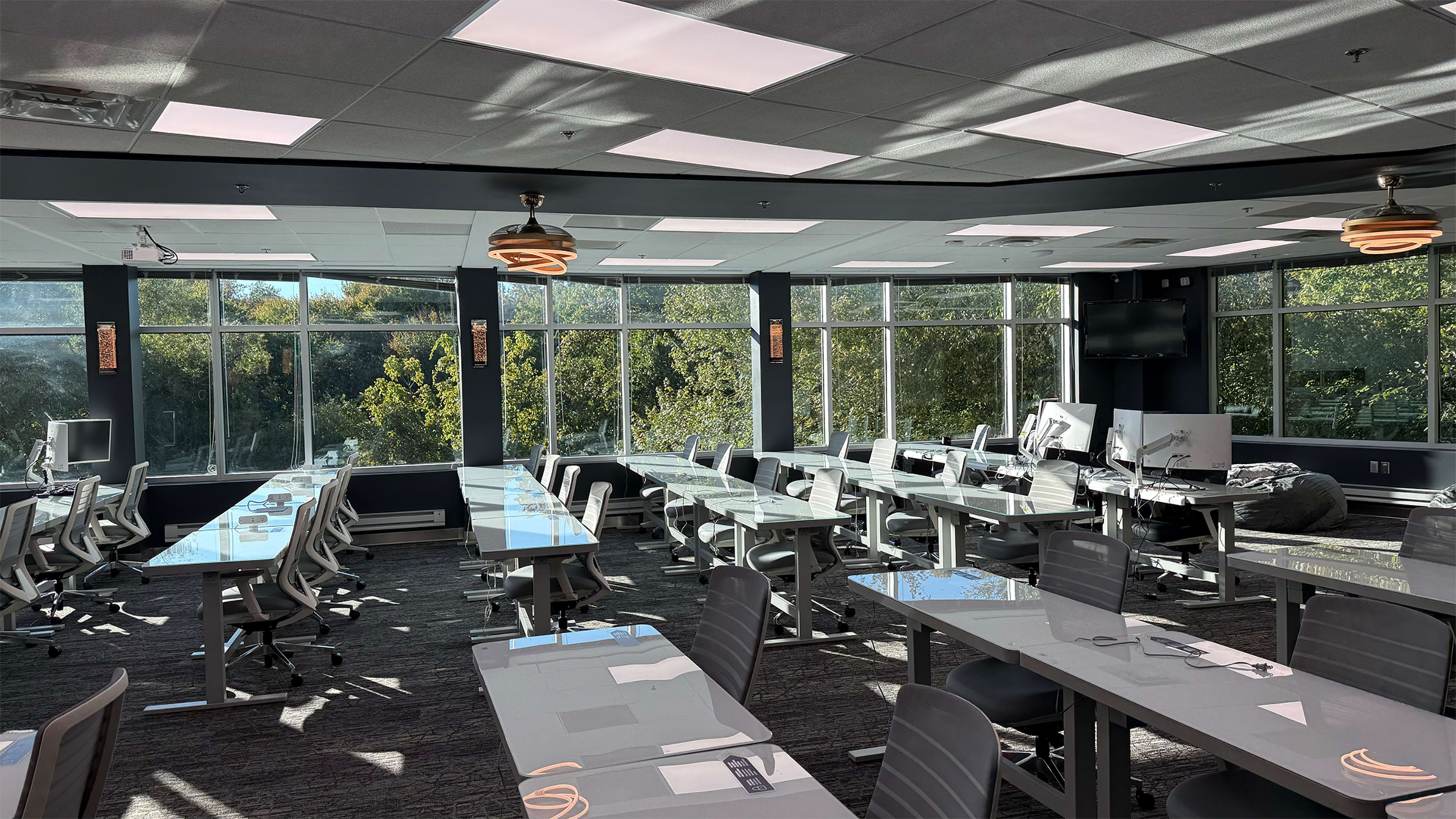 Modern Training Classroom with Naturalistic Views Image in Hunter Mill District, Reston, VA