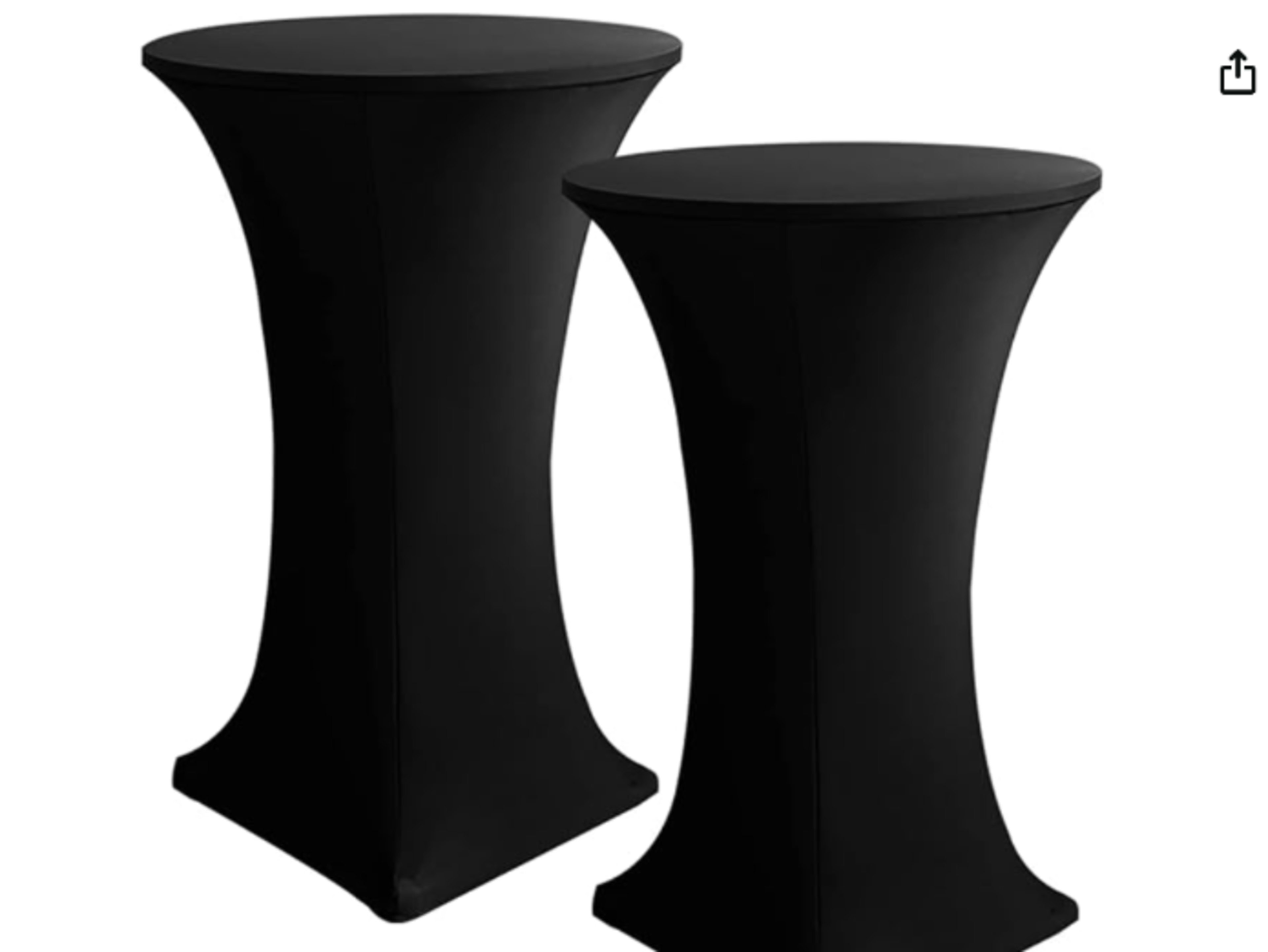 BLACK Bar Height Table Cover 
