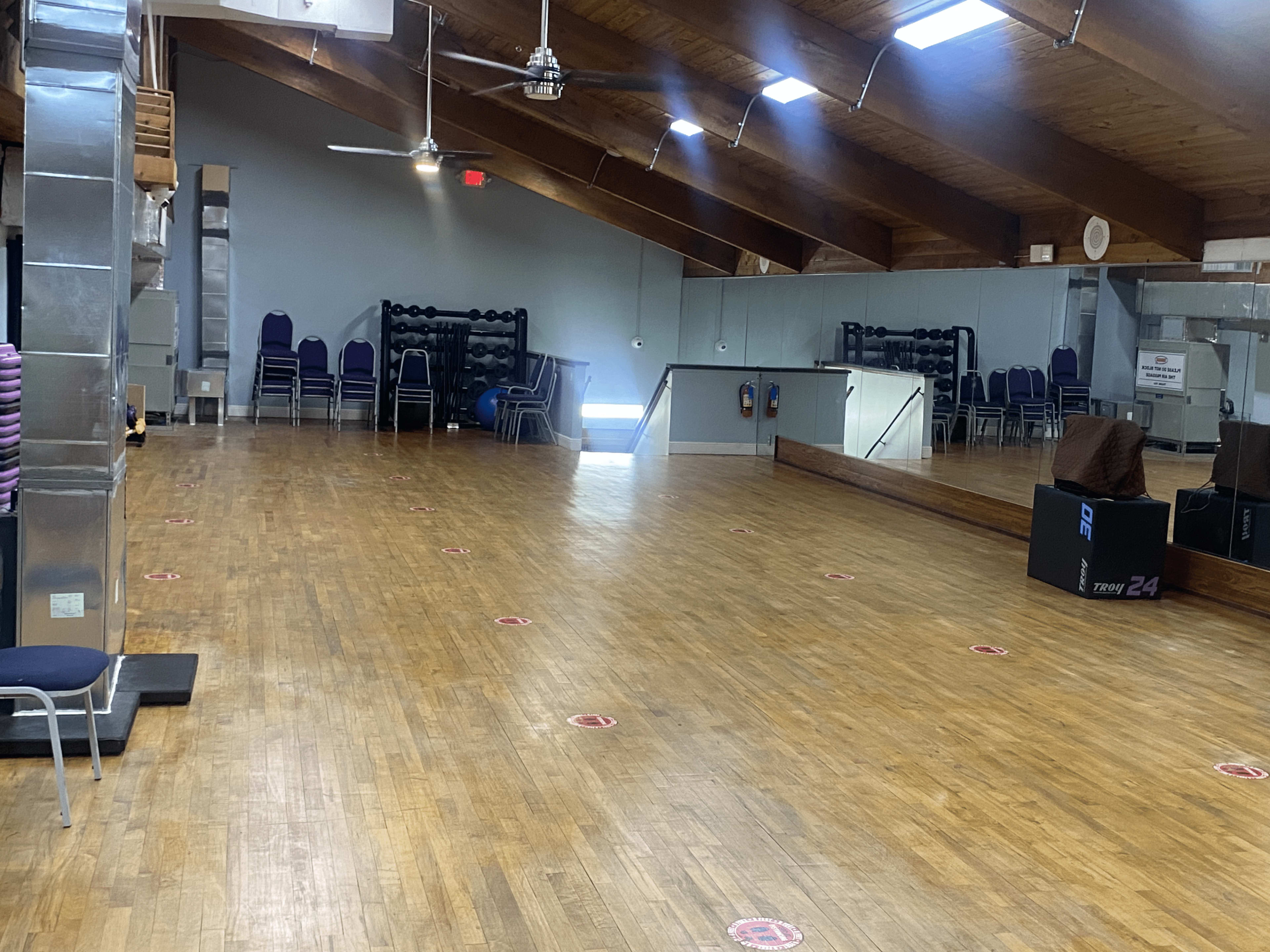 Fitness Gym Aerobic/Dance Area with Full Mirrors Image in Tamarac, Tamarac, FL