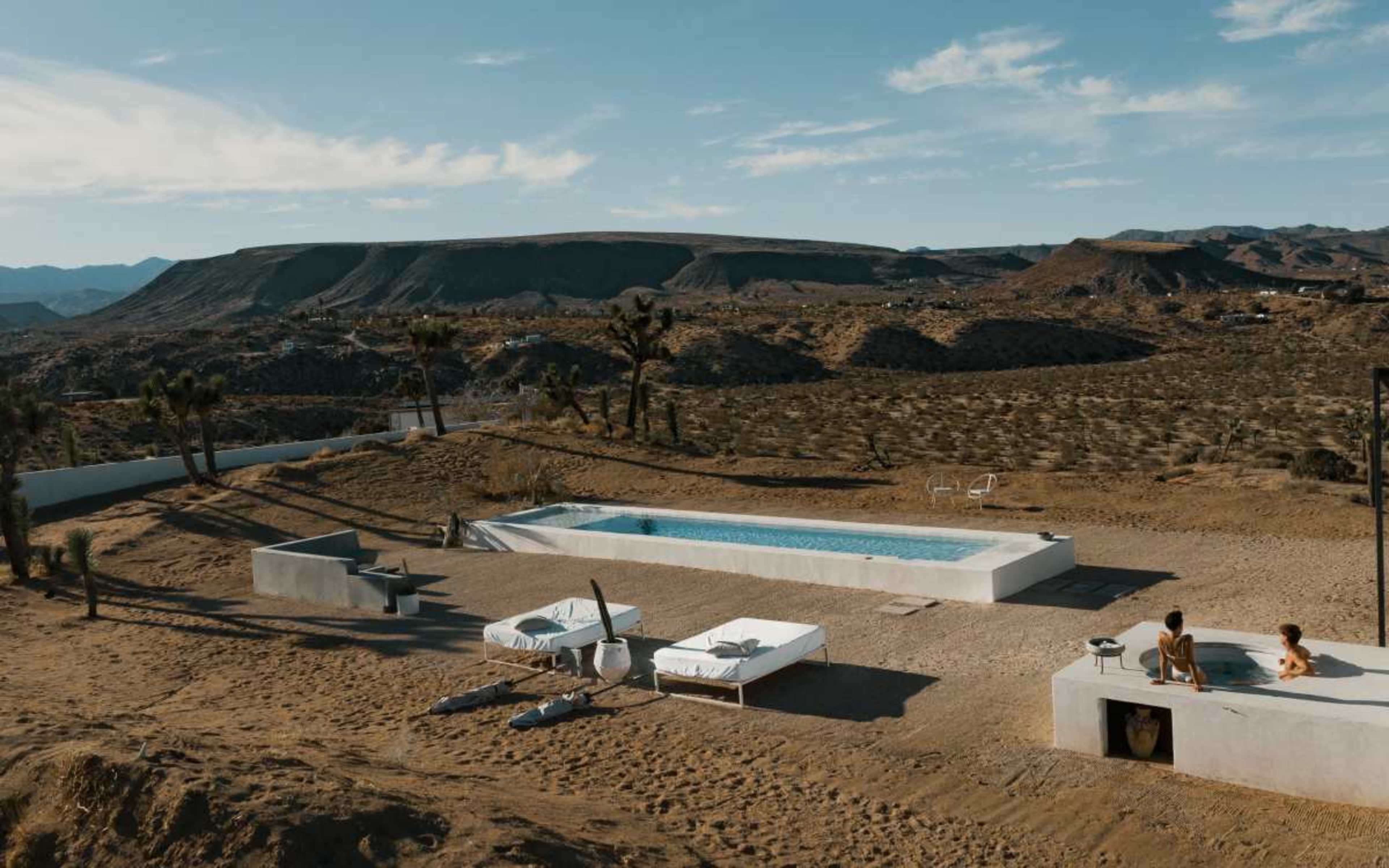 Desert Vastness White Pool Rental Image in , Yucca Valley, CA