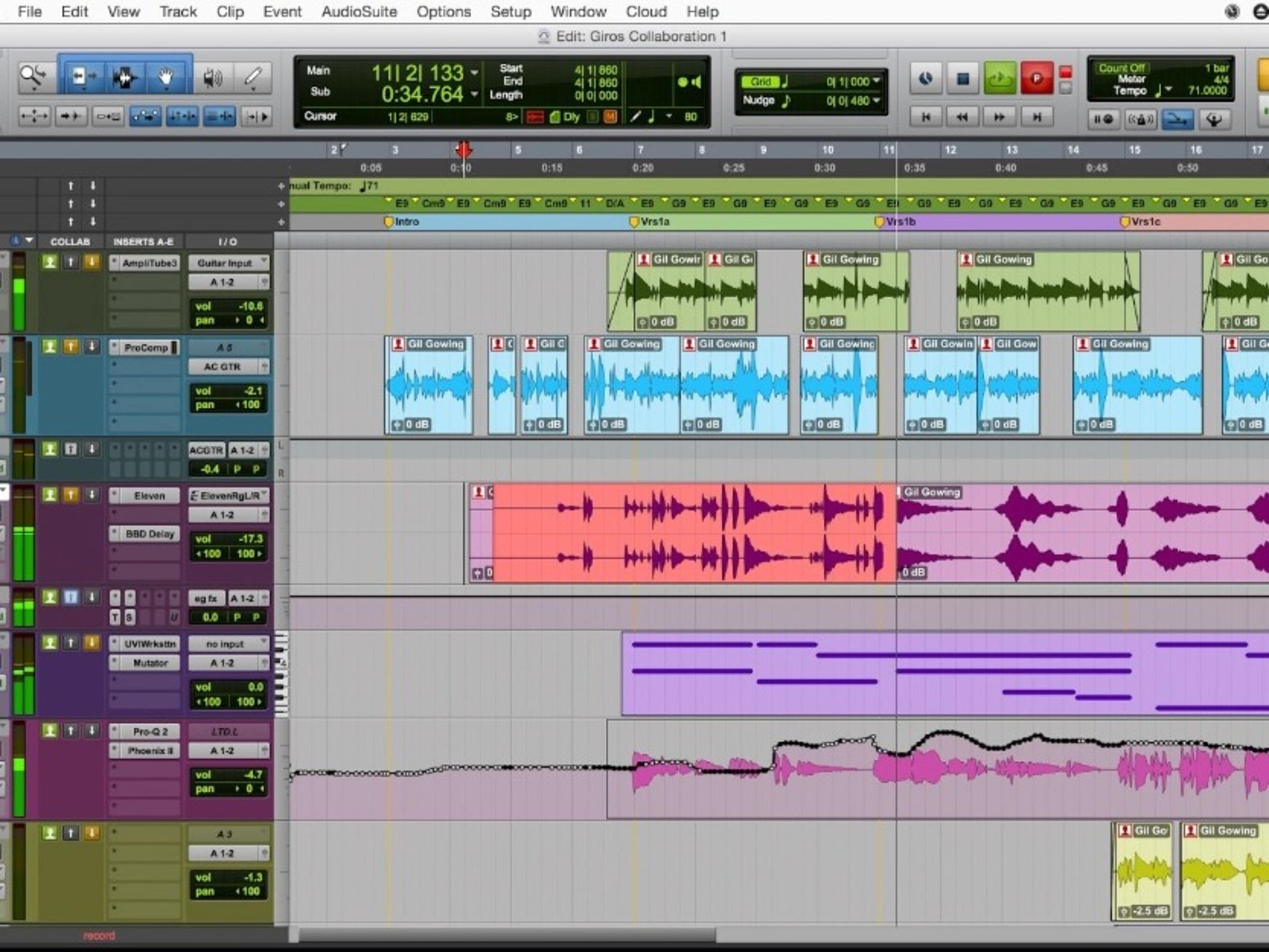 Multi-track Professional Recording