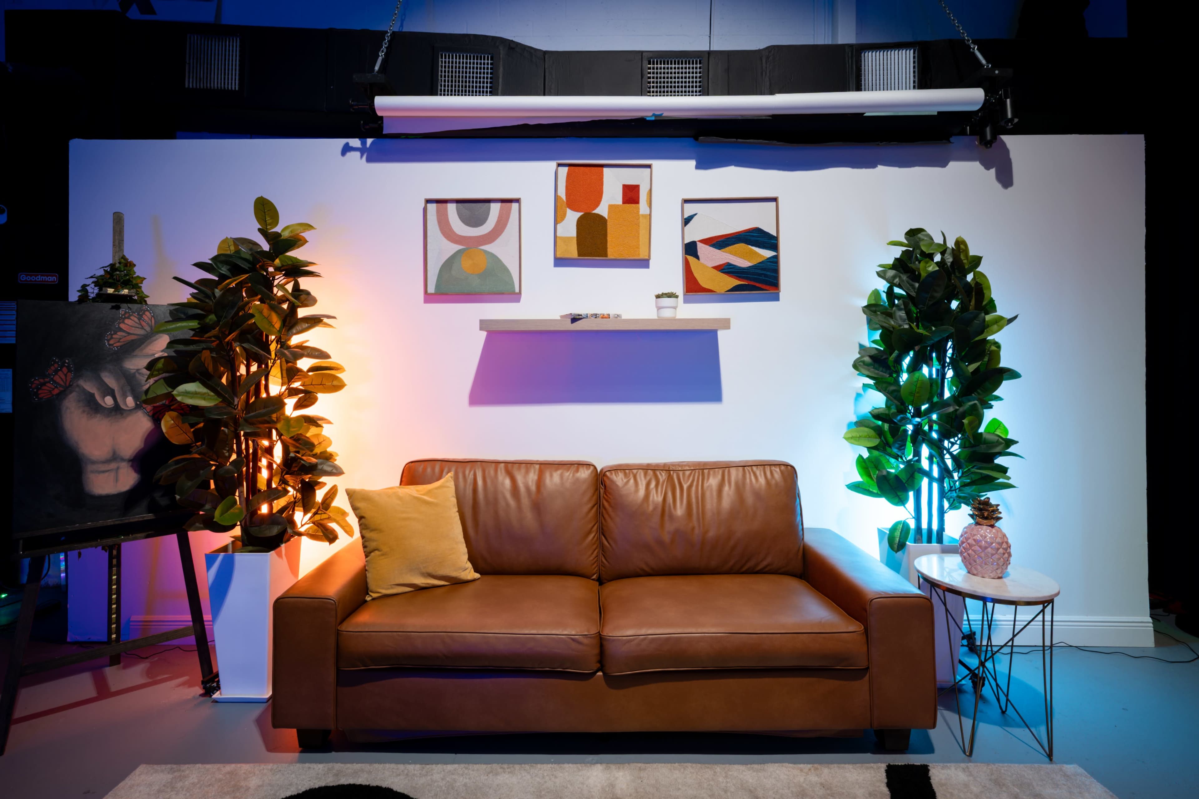 Modern Podcast & Interview Studio Set Image in West End, Miami, FL