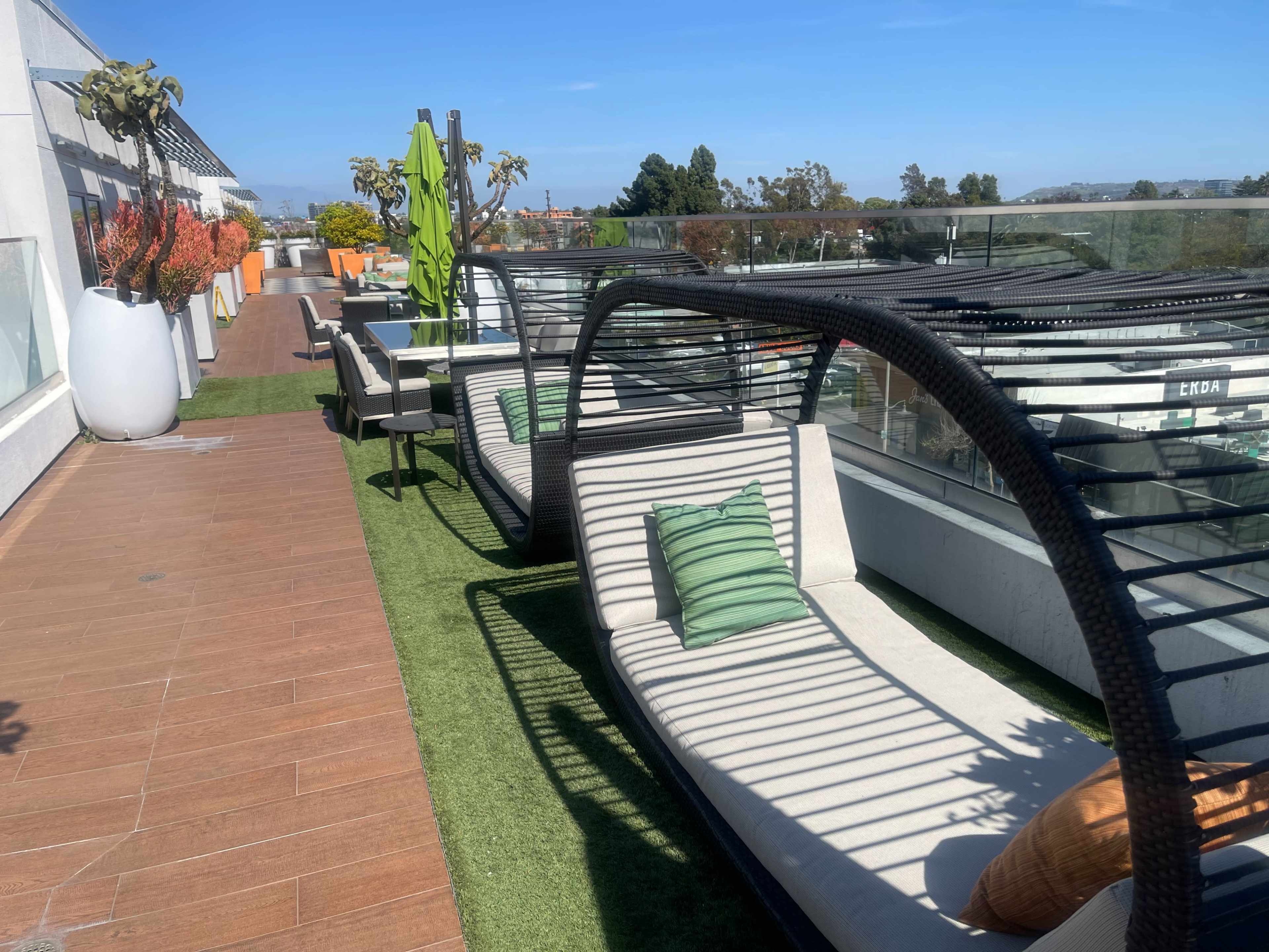 Rooftop Deck with Ample Setting Image in Sawtelle, Los Angeles, CA