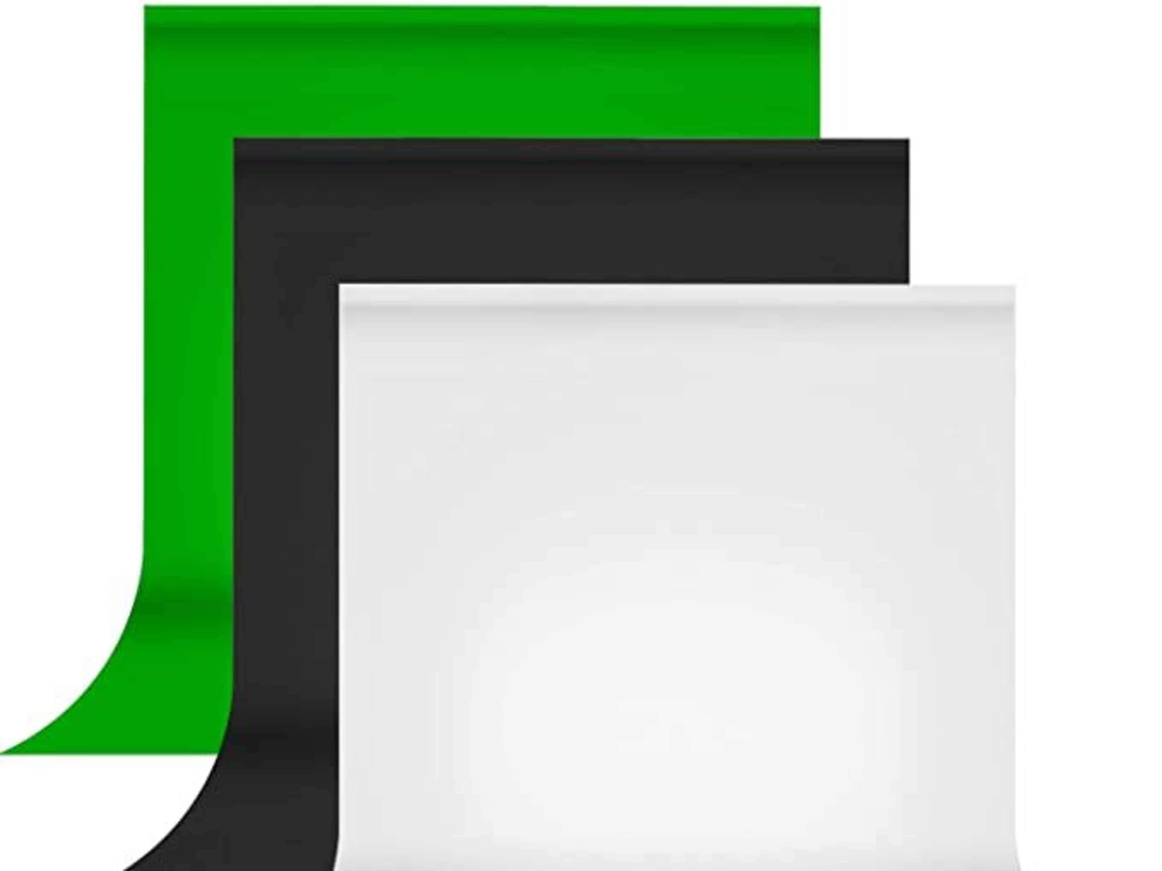 9x13 Green White & Black Muslin Backdrop Screens