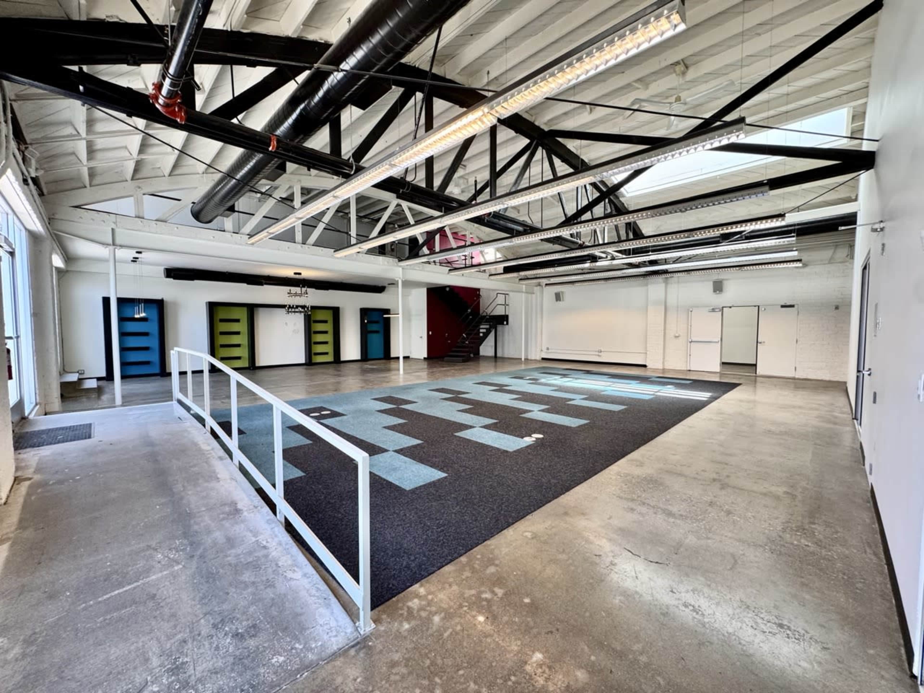 Private, industrial style event room with exterior windows Image in Downtown, Santa Monica, CA