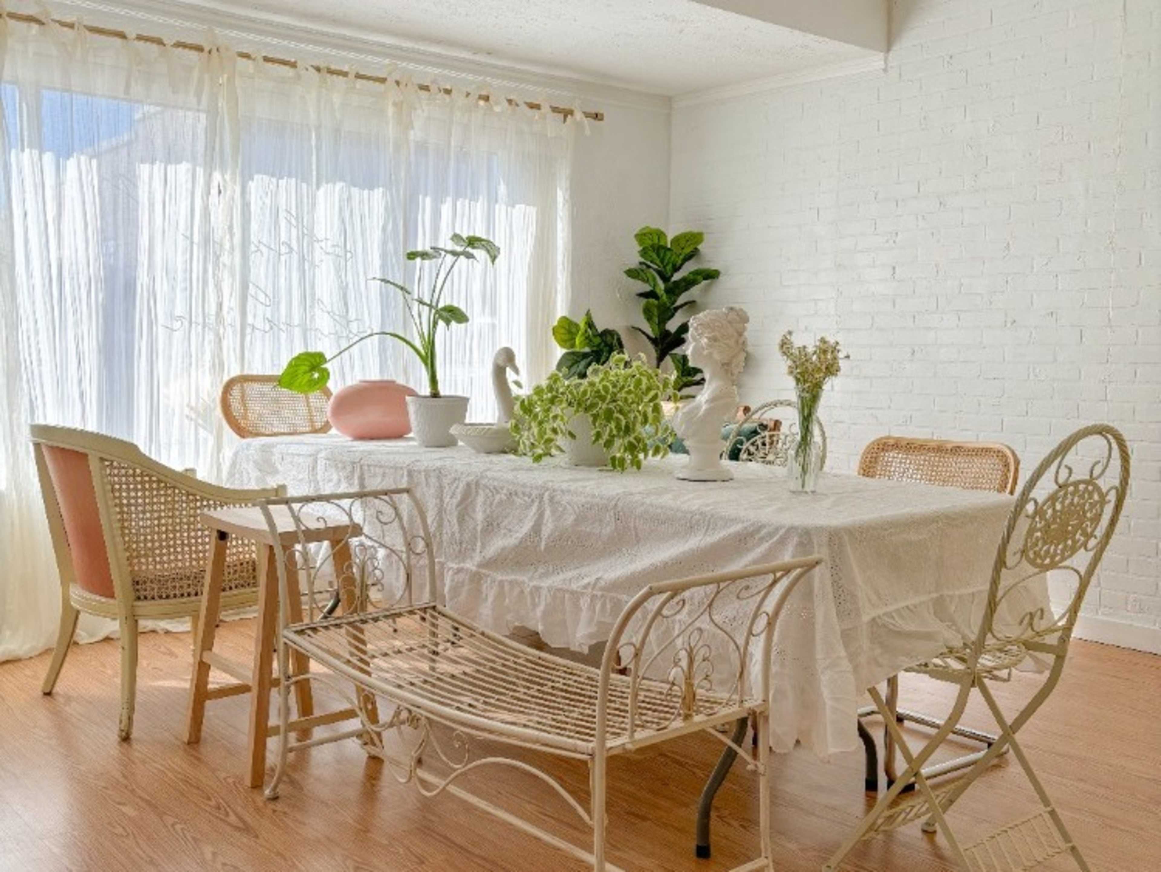 Table Rental W/ Tablecloth & Seating (12)