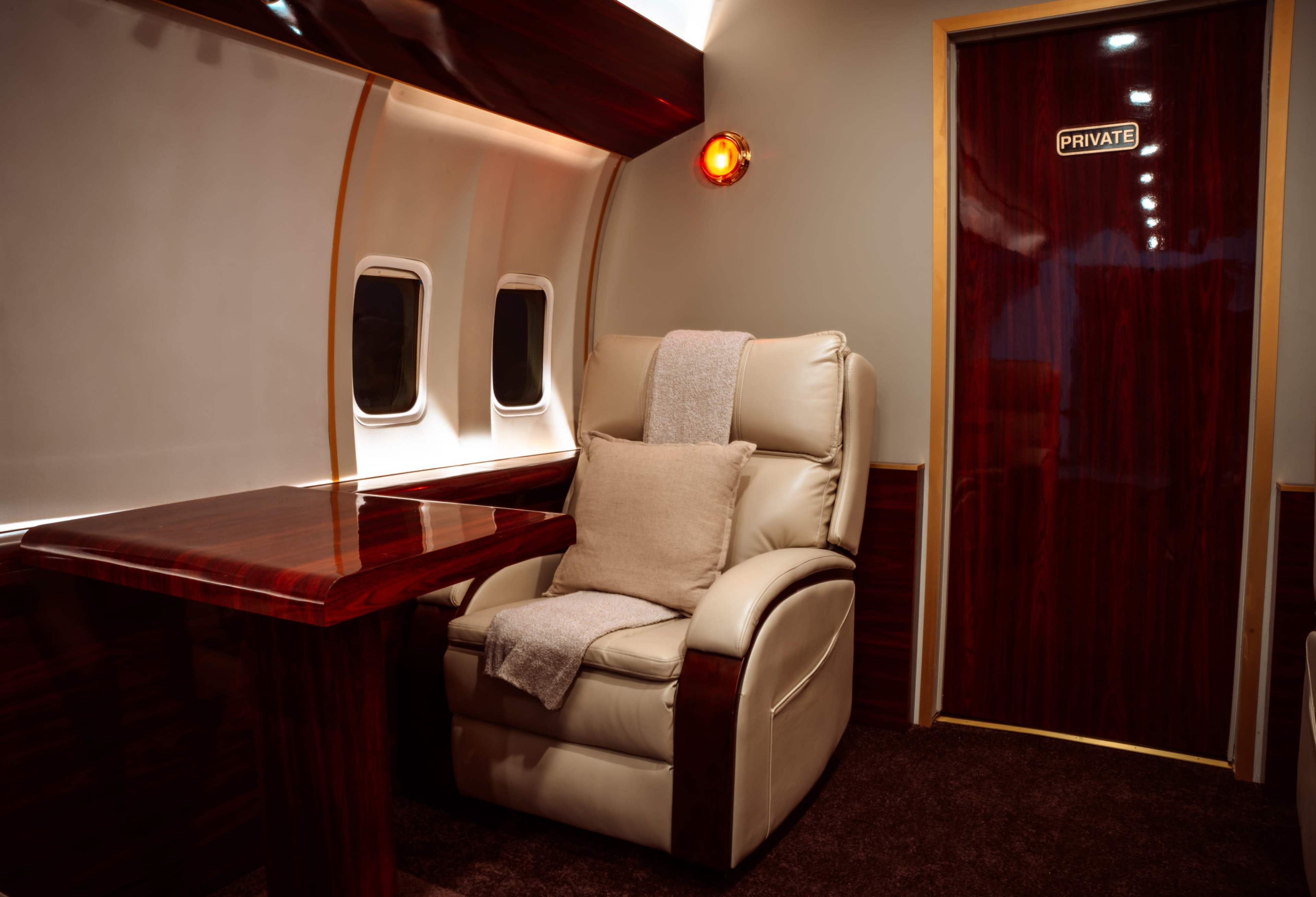 Luxury Private Jet Interior Set for Photo & Video Shoots Image in Allapattah, miami, FL