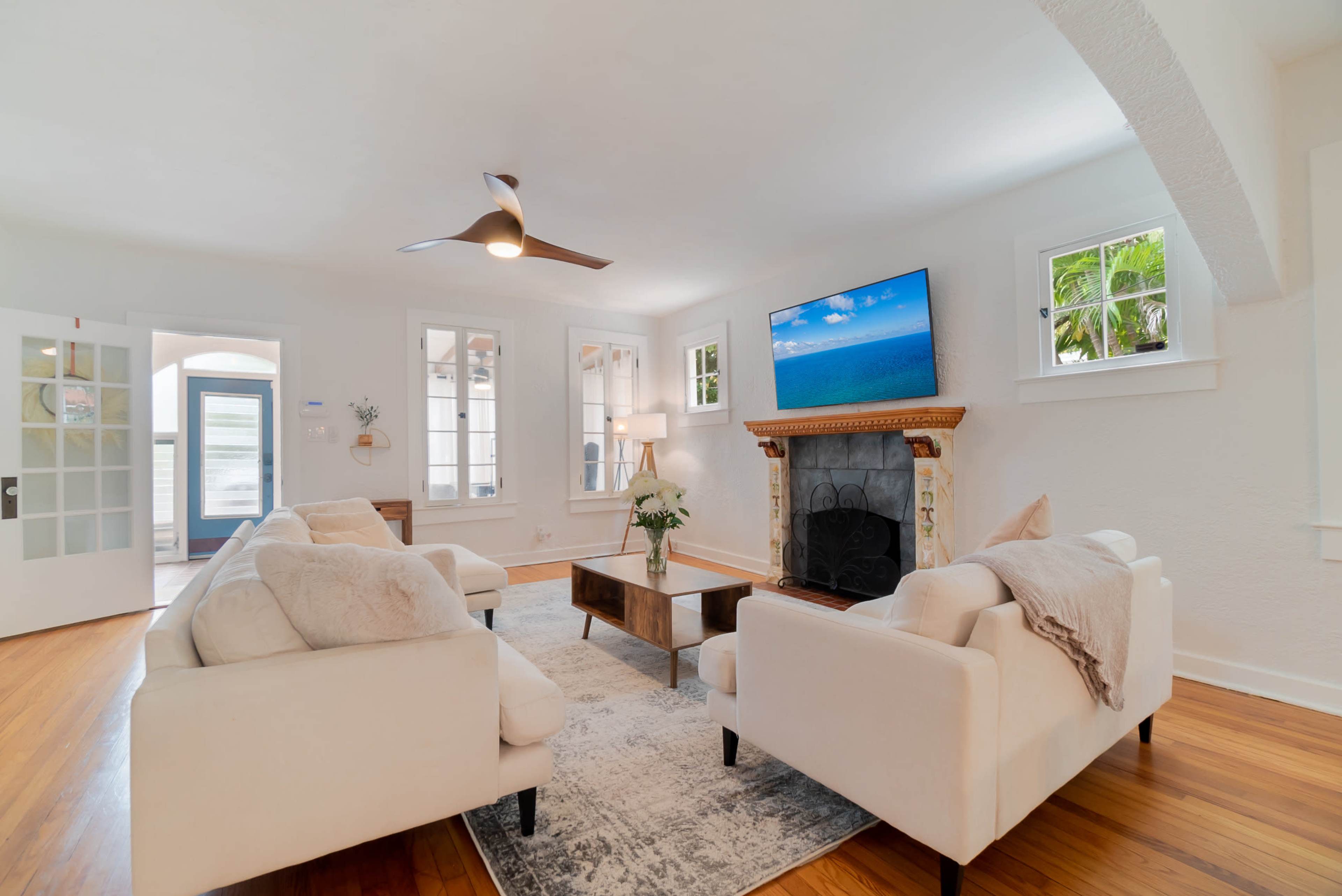Spacious Historic Event Space within a Newly Renovated Spanish-Style House Image in Southside, West Palm Beach, FL