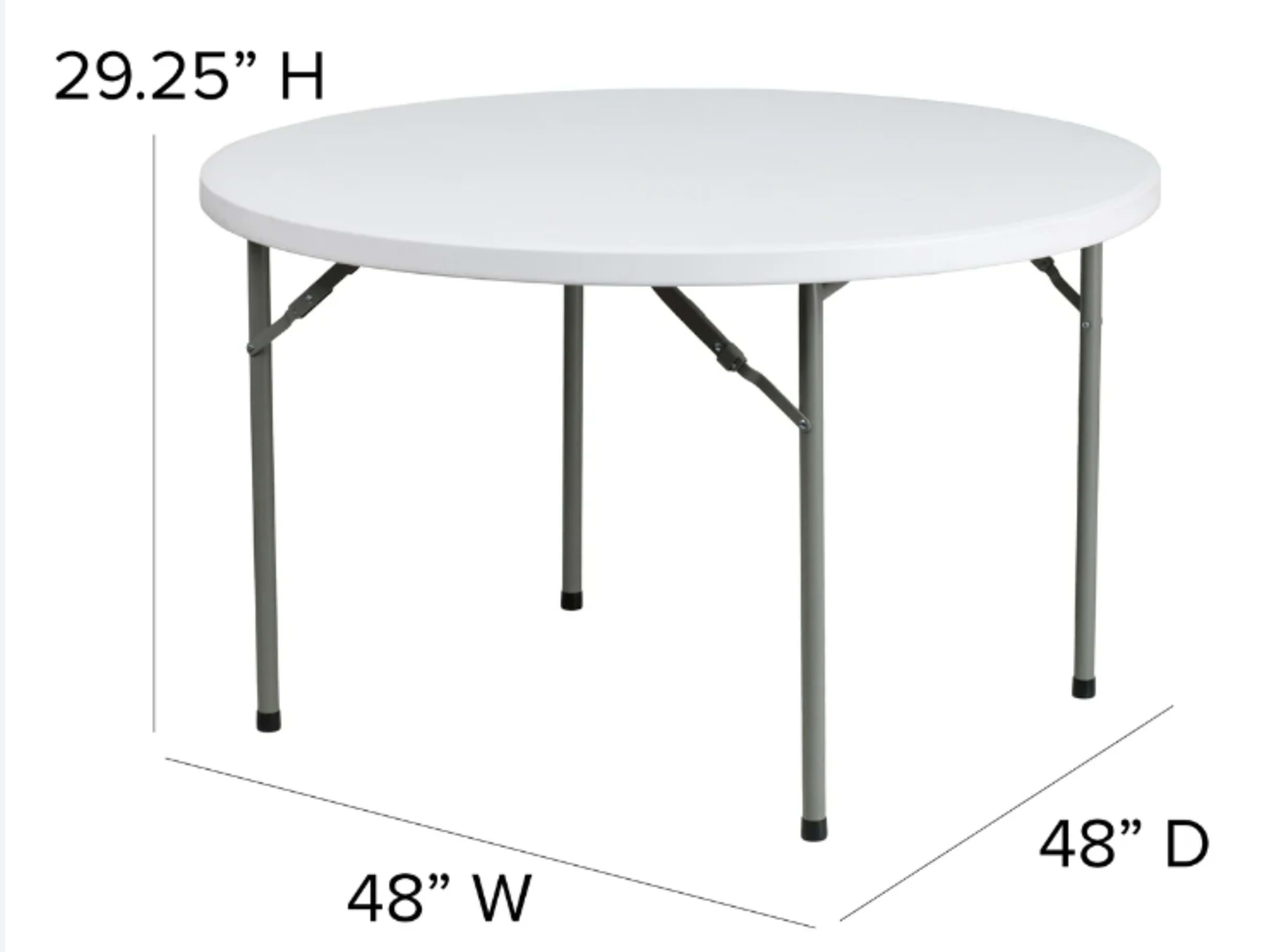 48" Round Folding Table