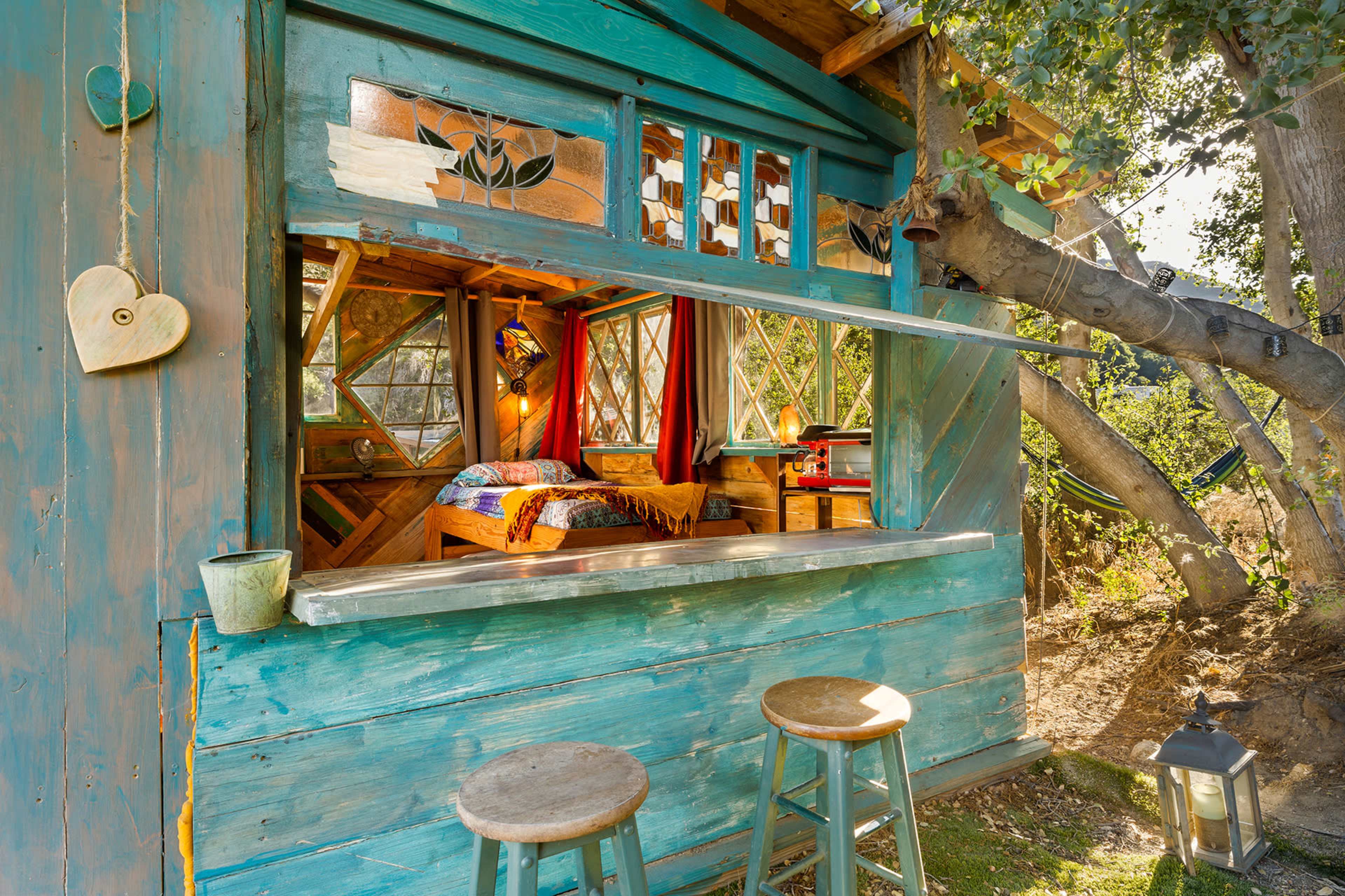 Groovy Patchwork Cabin on High Desert Ranch Image in , Leona Valley, CA