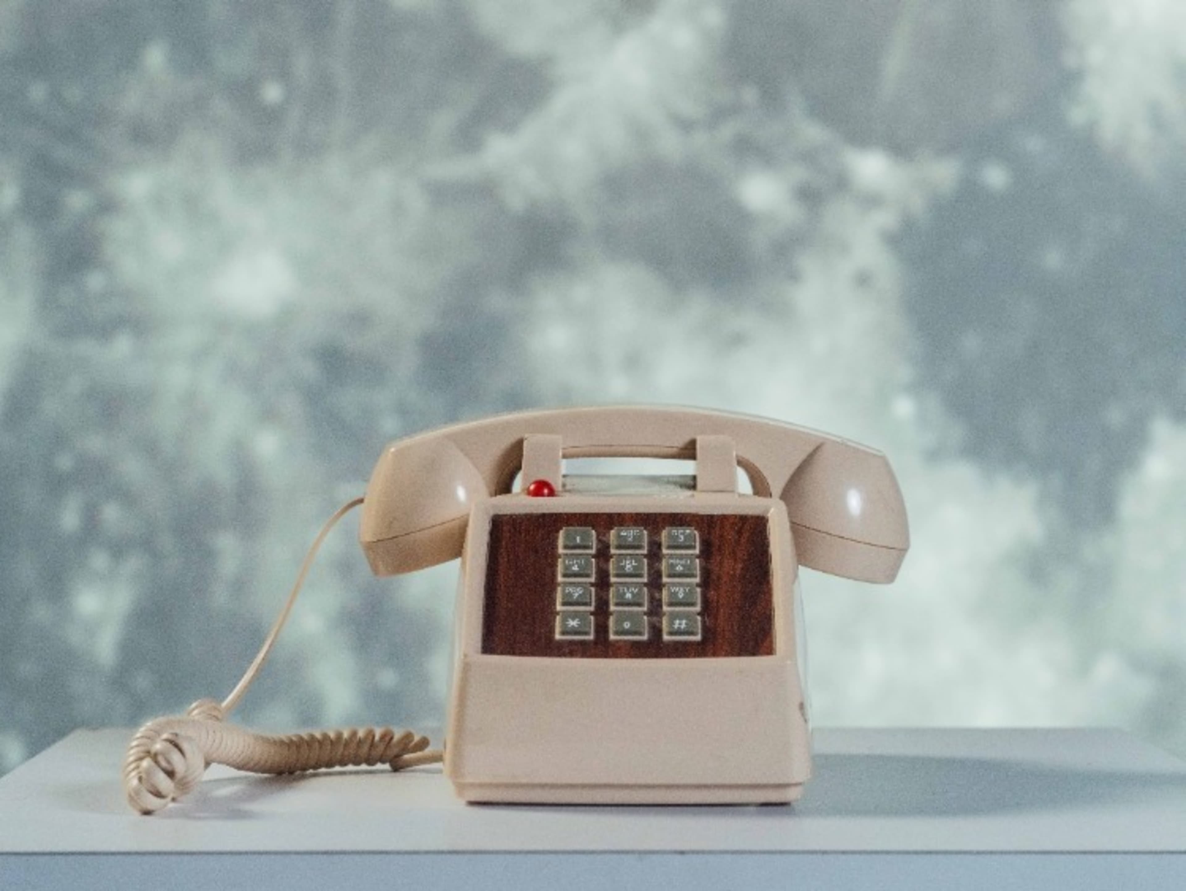 Rotary Office Phone - Beige 