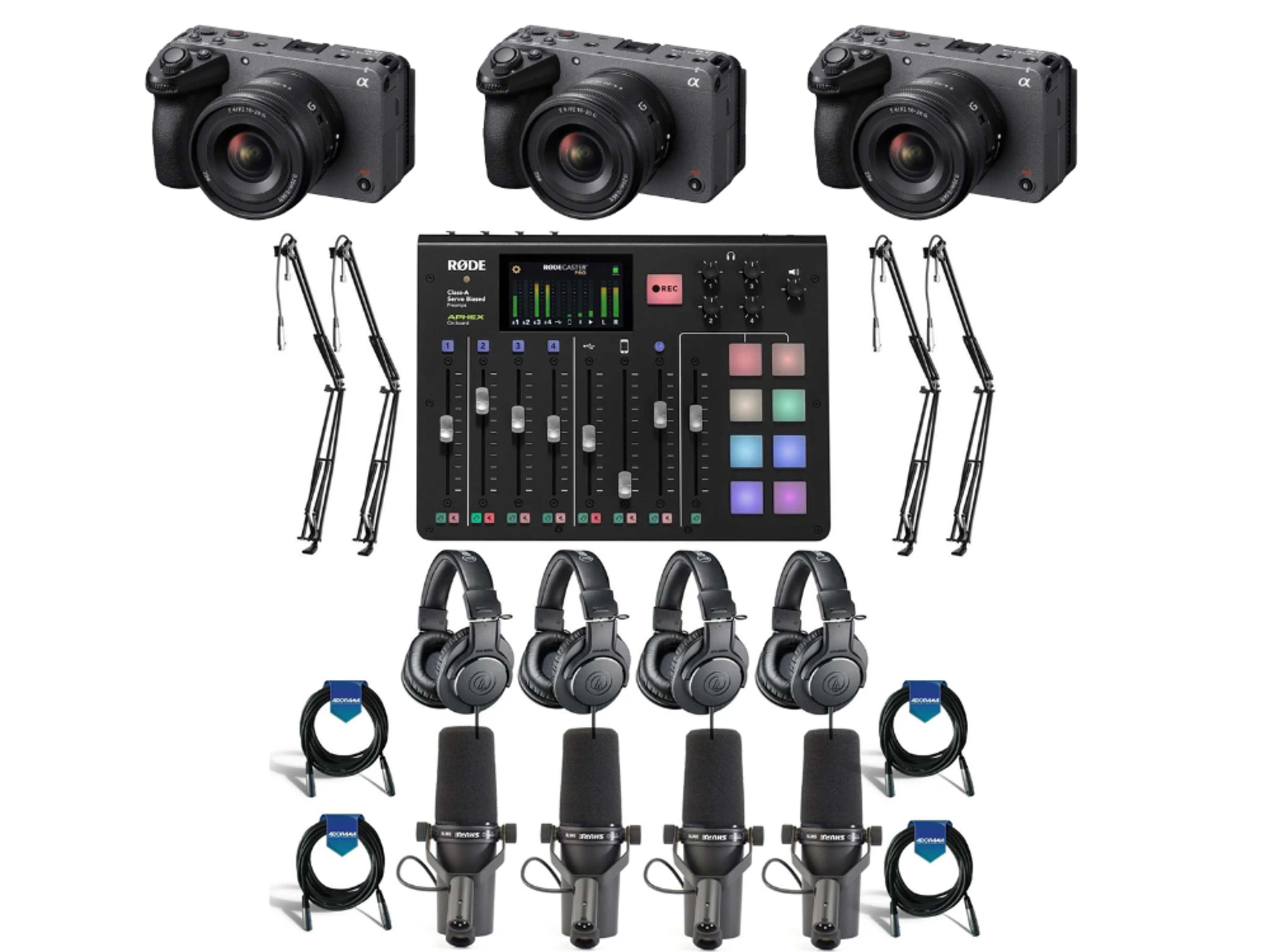 3 Camera Angles + Audio Recording + Producer