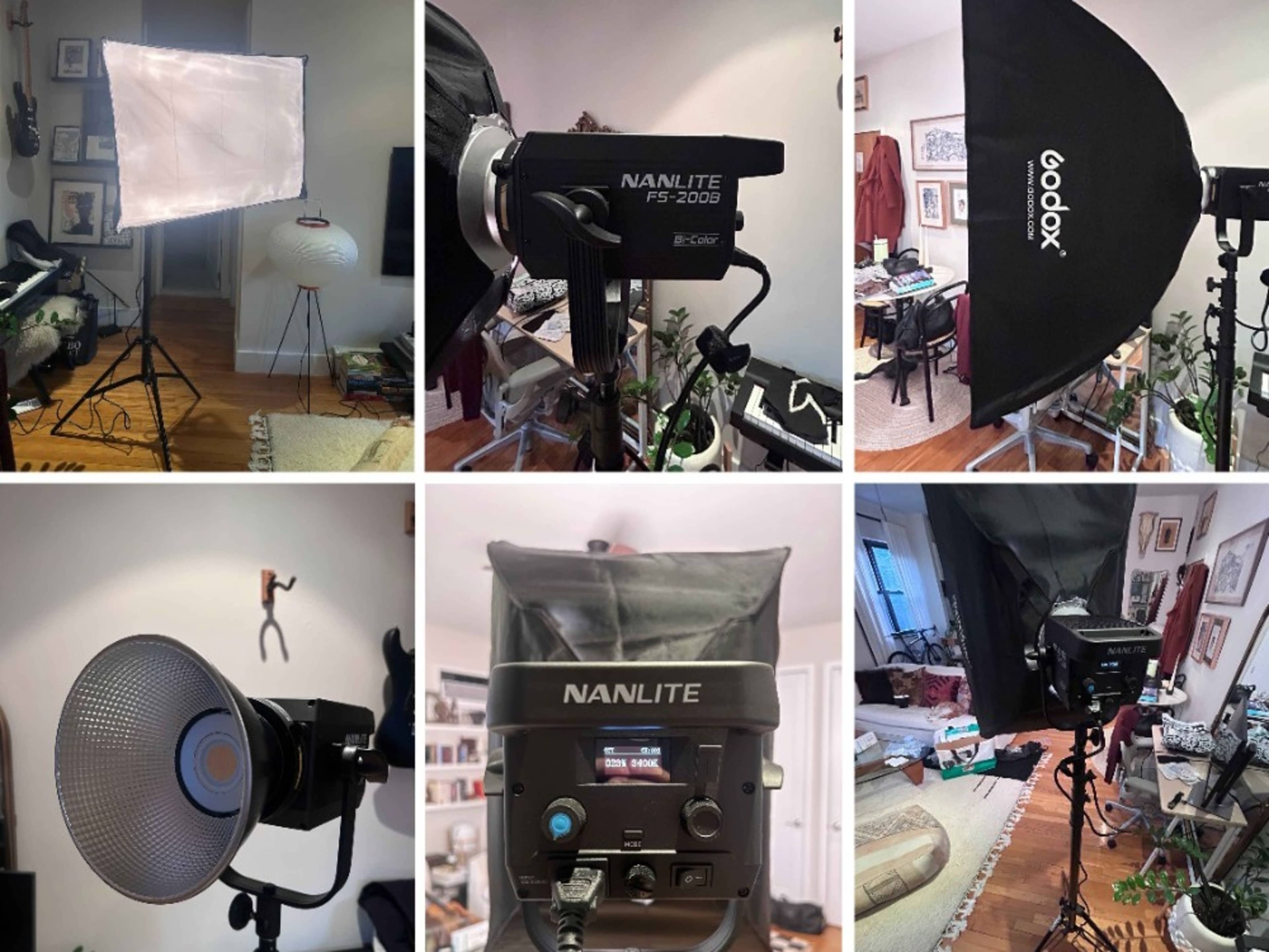 Godox soft box + Nanlite light + stand
