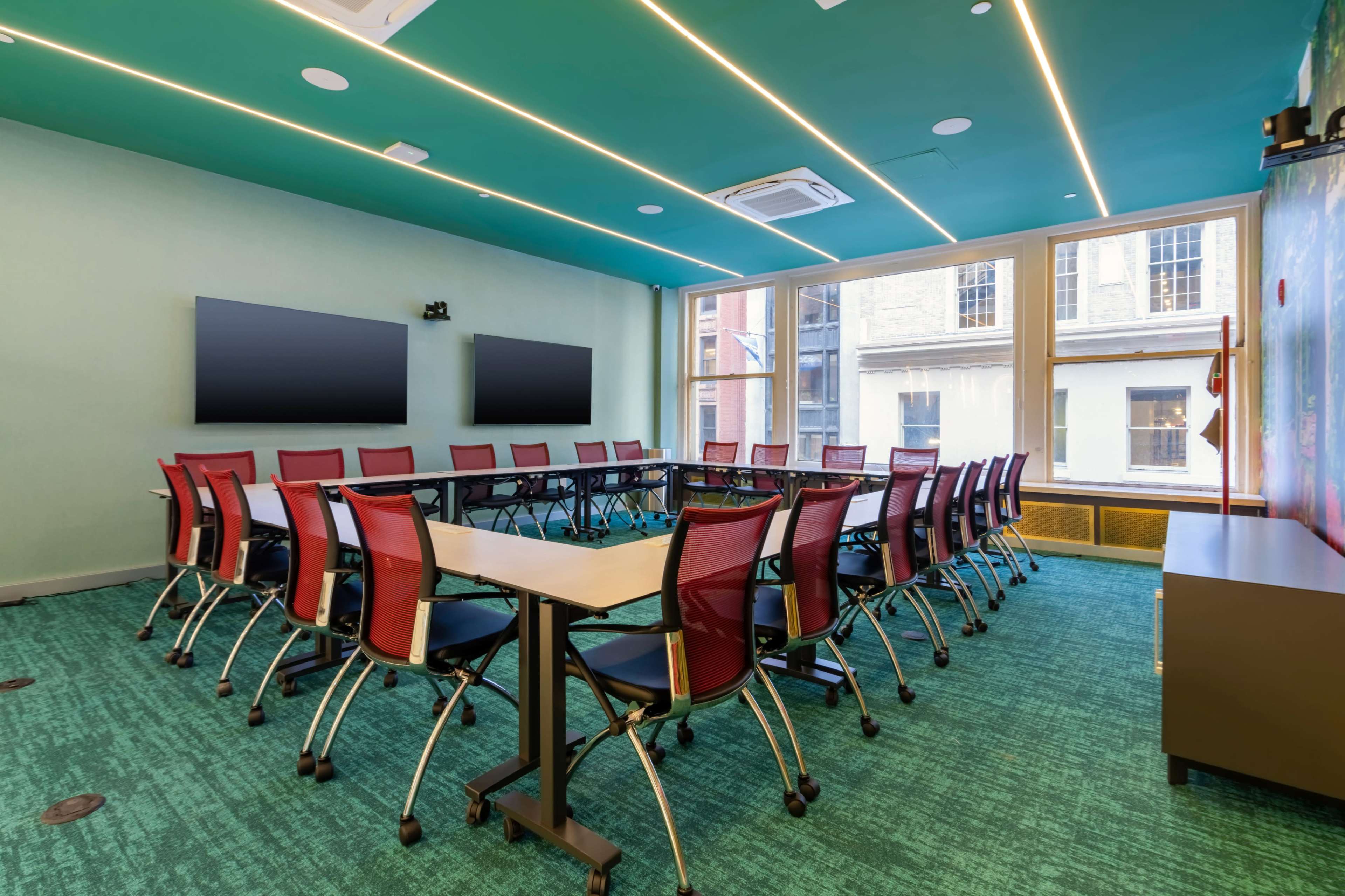 Artist  Themed Monet  Meeting & Events Space - Just Opened up to 40 Attendees Floor to Ceiling Windows-- Lounge and Phone Booths Nearby * 50% Off Promo - Grand Opening * Image in Midtown Manhattan, New York, NY