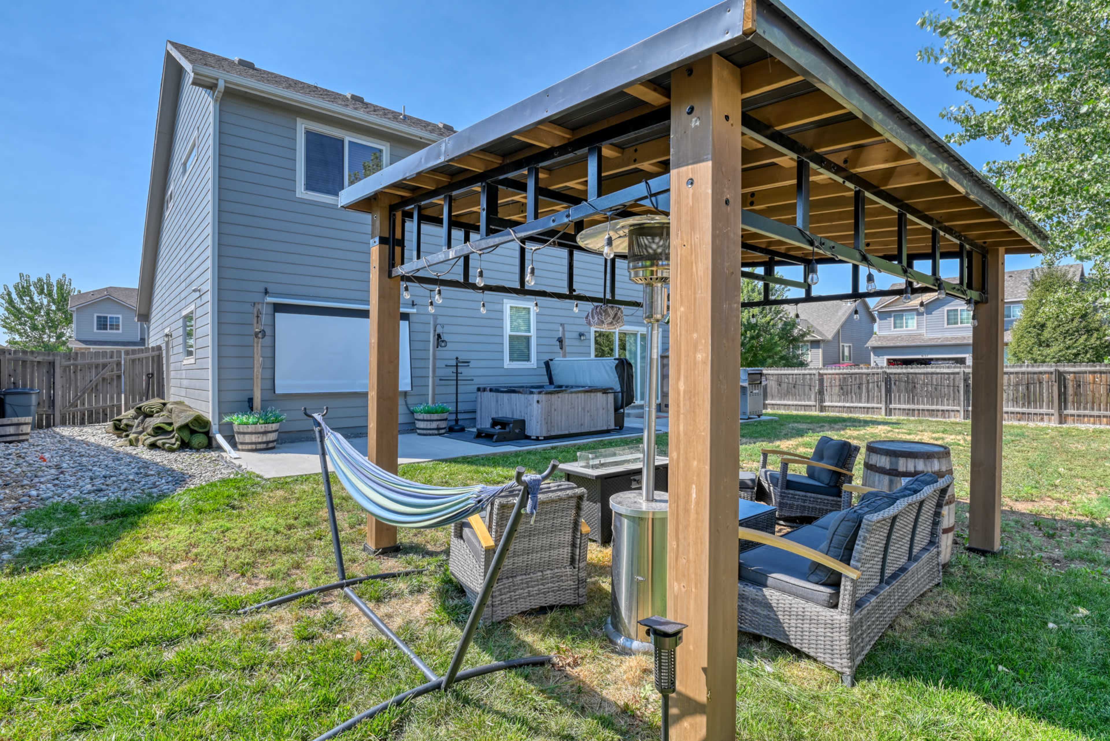 Movie Night, Outdoor hot tub Image in Fountain Valley, Colorado Springs, CO
