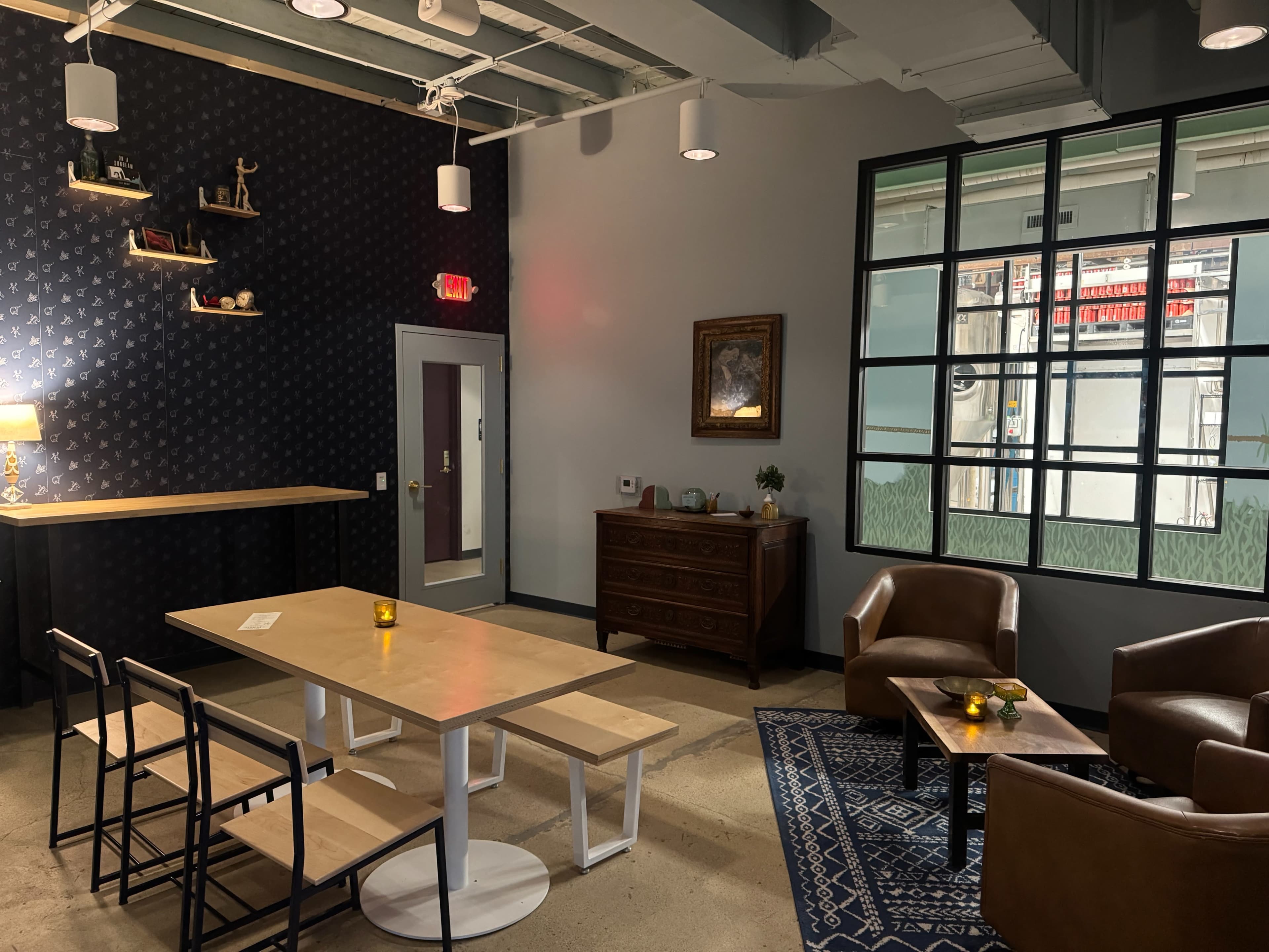 Stylish private event space within a bright and welcoming brewery taproom Image in South Columbus, Columbus, OH