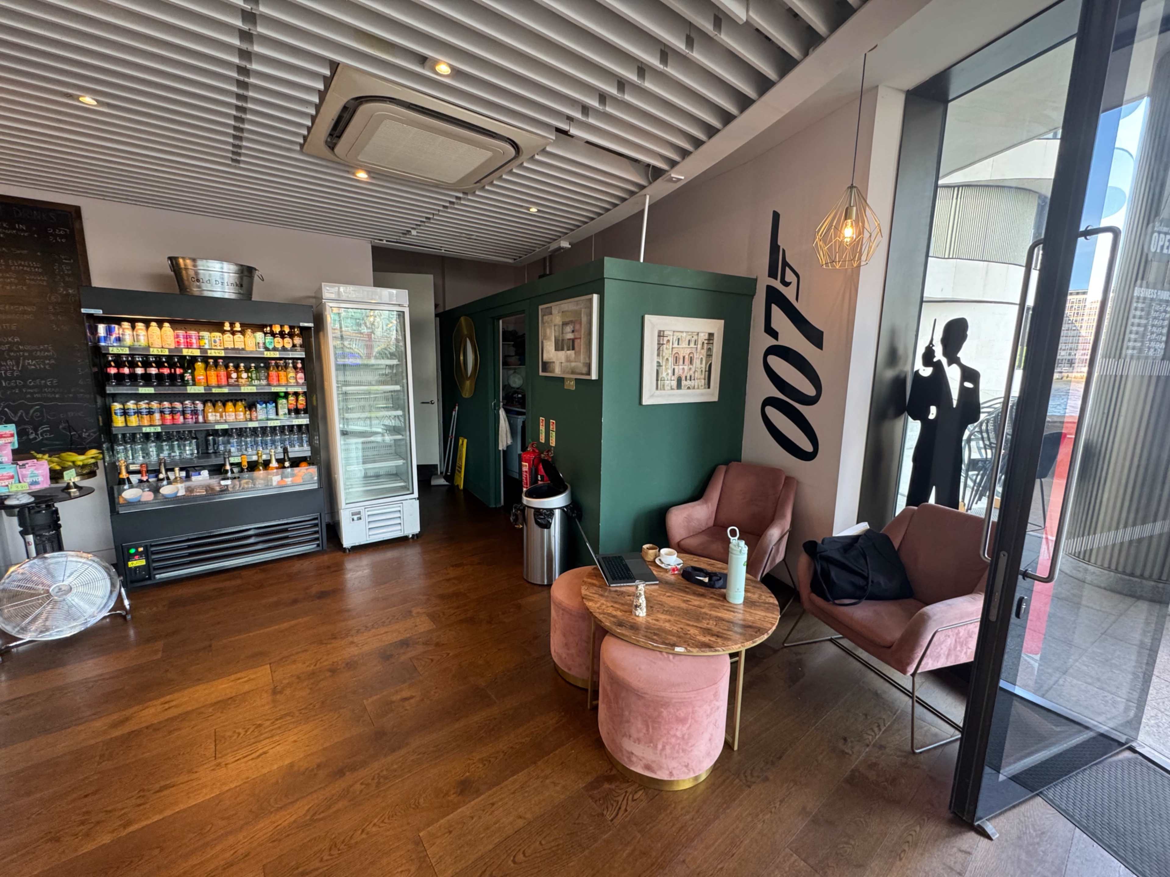 Riverside Escape: A Hidden Café Haven with Views of River and Vauxhall Bridge Image in Westminster, London, ENG