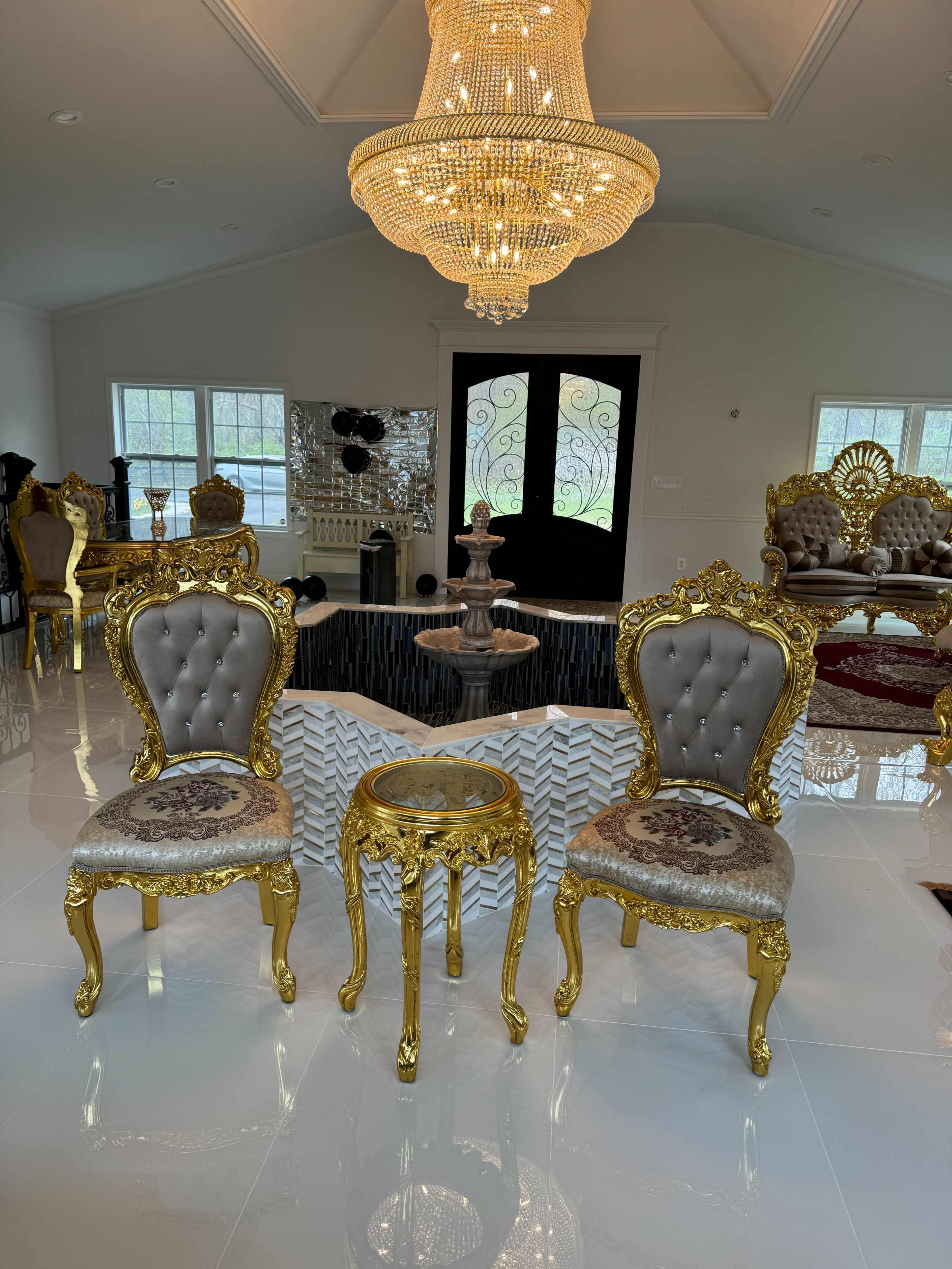 Stunning Dual-Level Event Space in Loudoun County – Elegant Ballroom Theme with Fountain, Kitchenette, and Full Amenities Image in Waterford, Hamilton, VA
