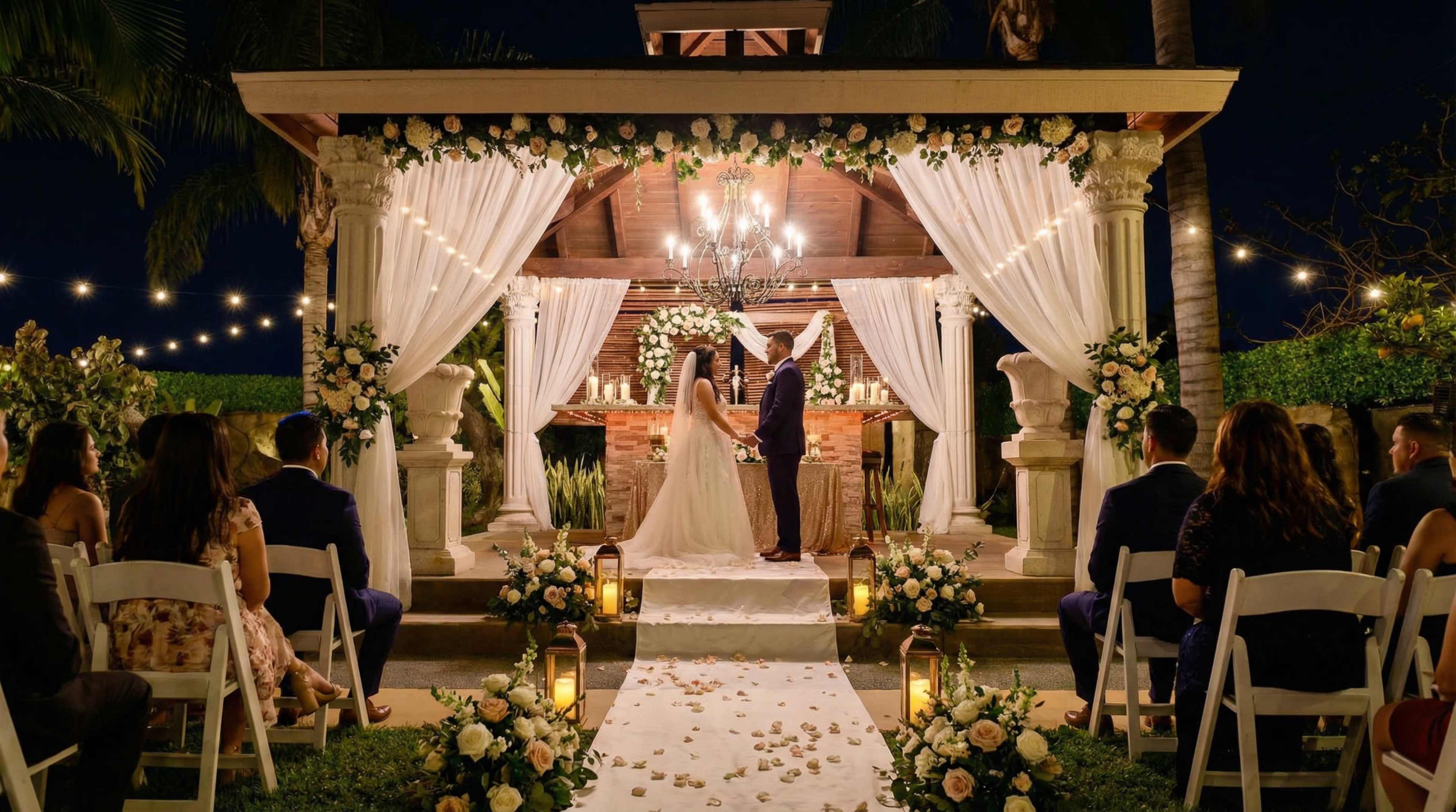 Backyard Venue Overlooking Mansion Image in South Montebello, Downey, CA