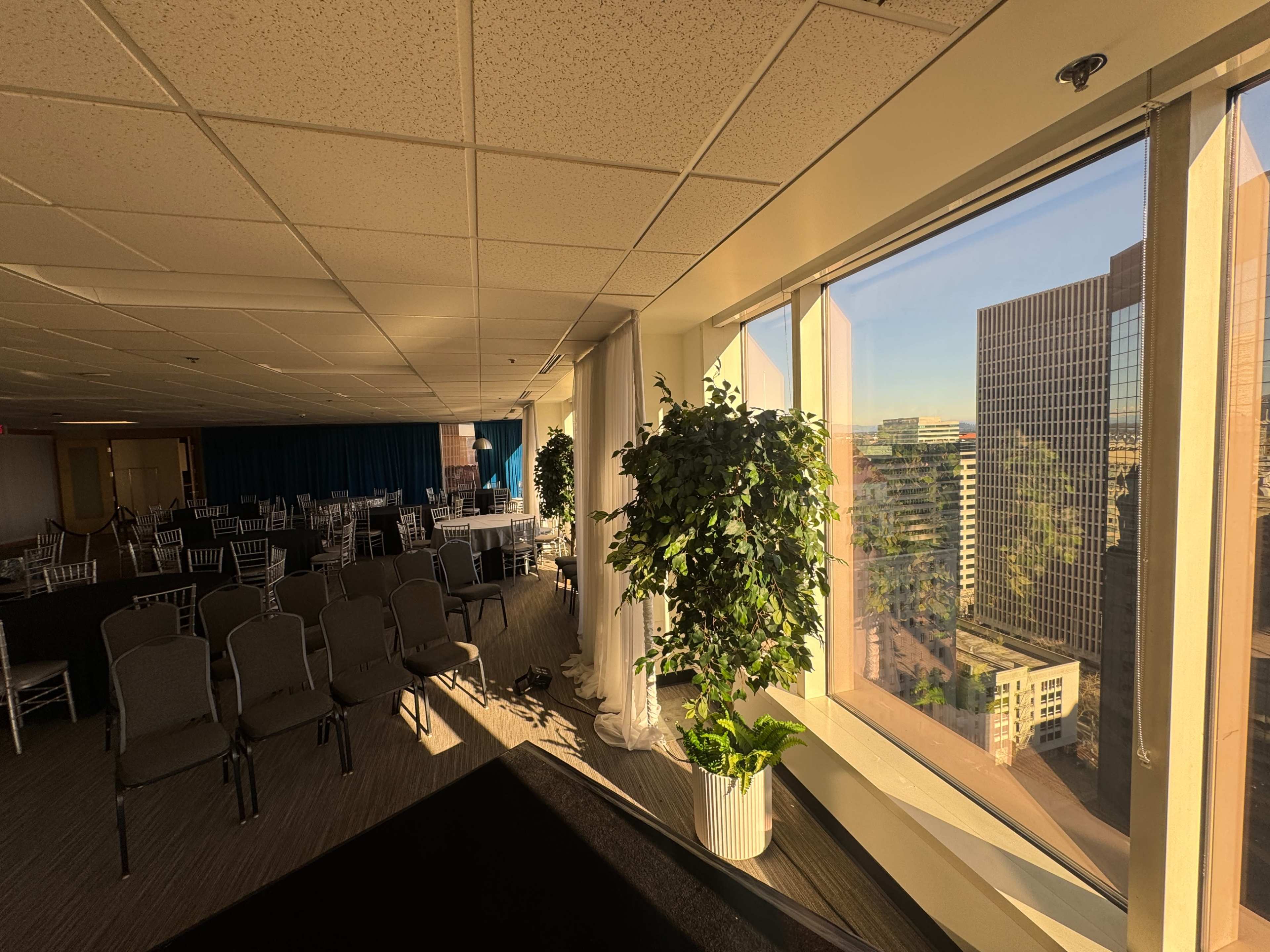 Event Space with floor to ceiling windows and panoramic views of Portland Image in Southwest Portland, Portland, OR