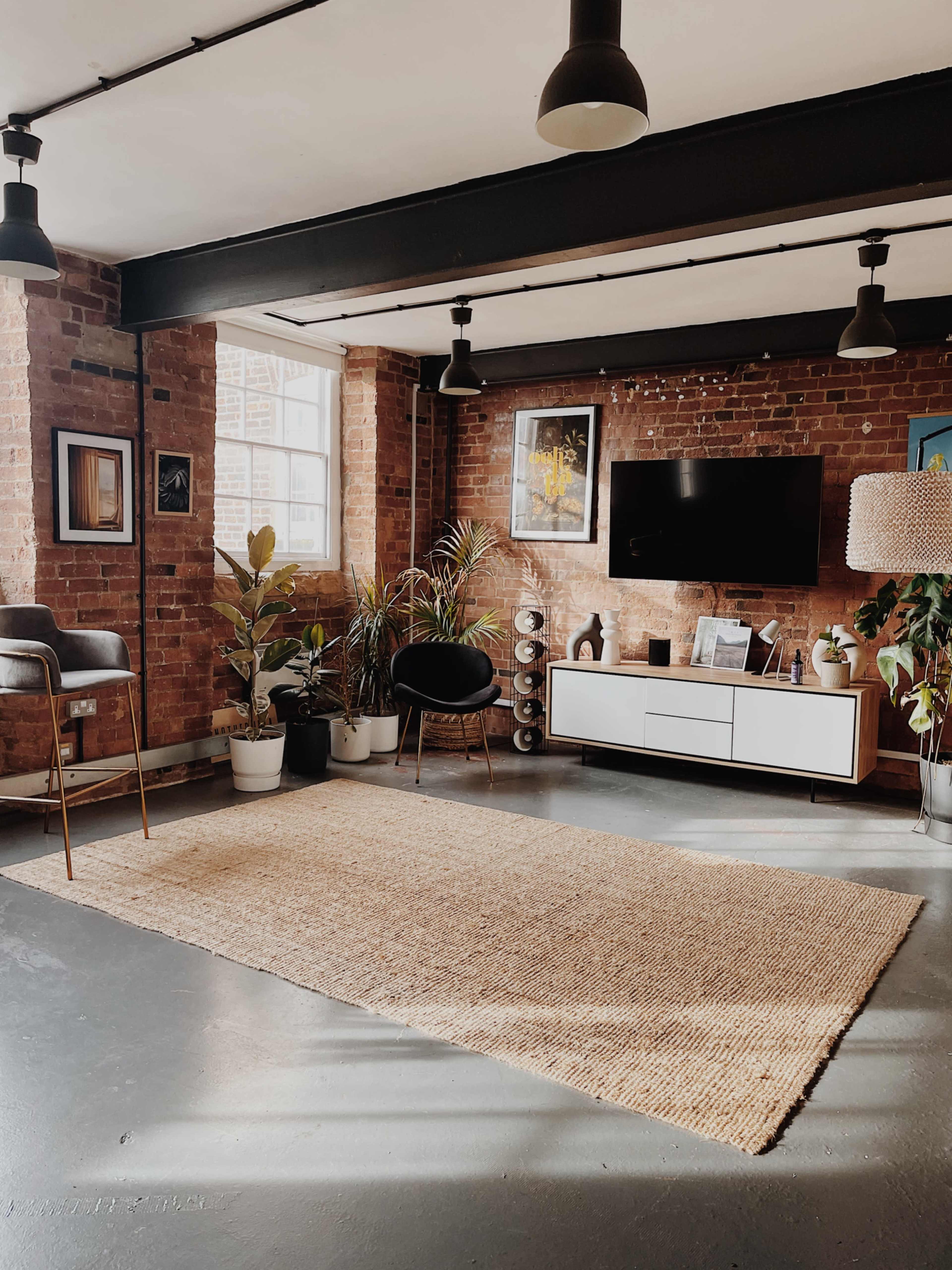Loft style industrial studio space, with open brick walls and plywood walls Image in Derwent, Derby, ENG