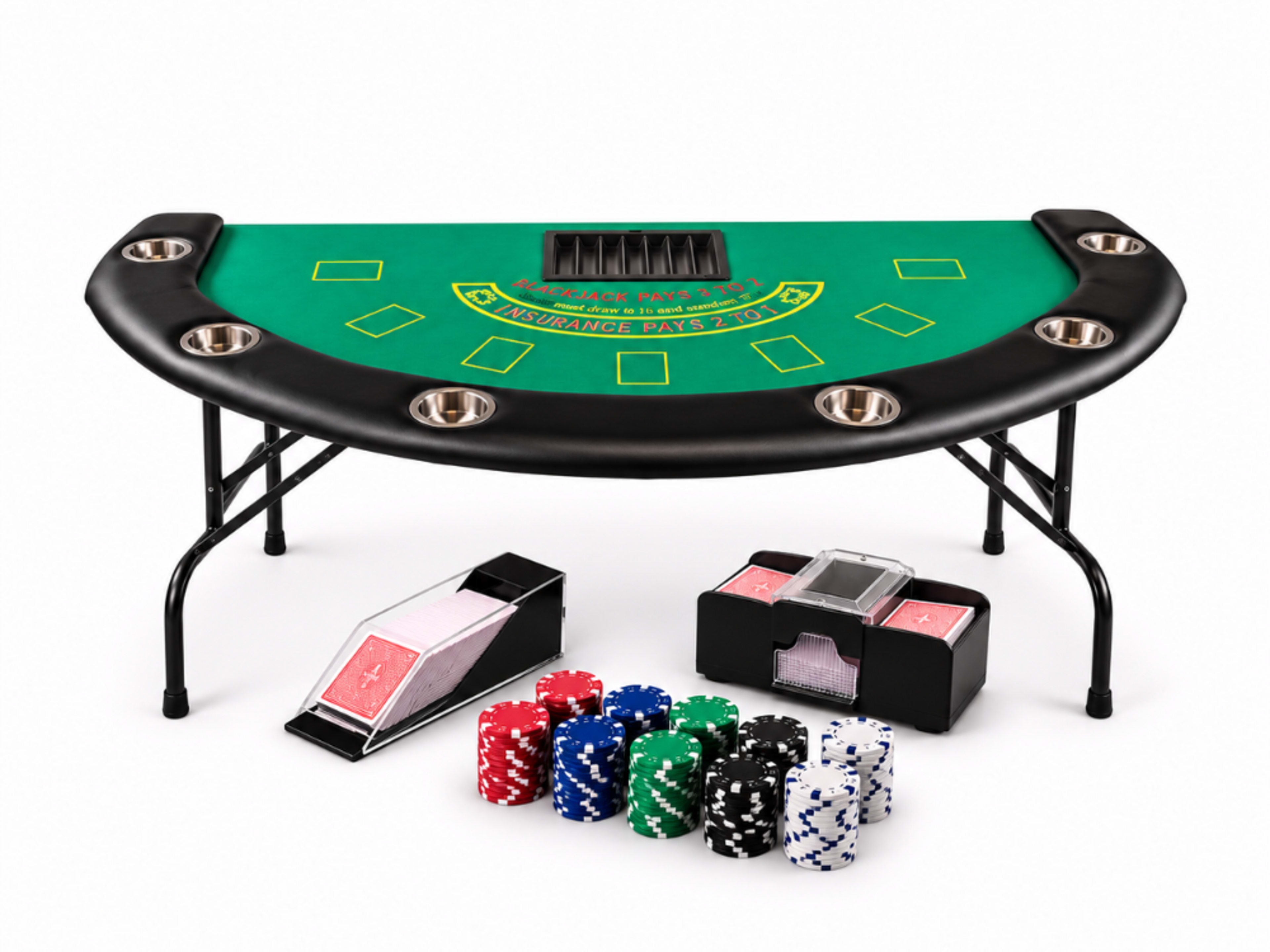 Blackjack Table & Set (no dealer)