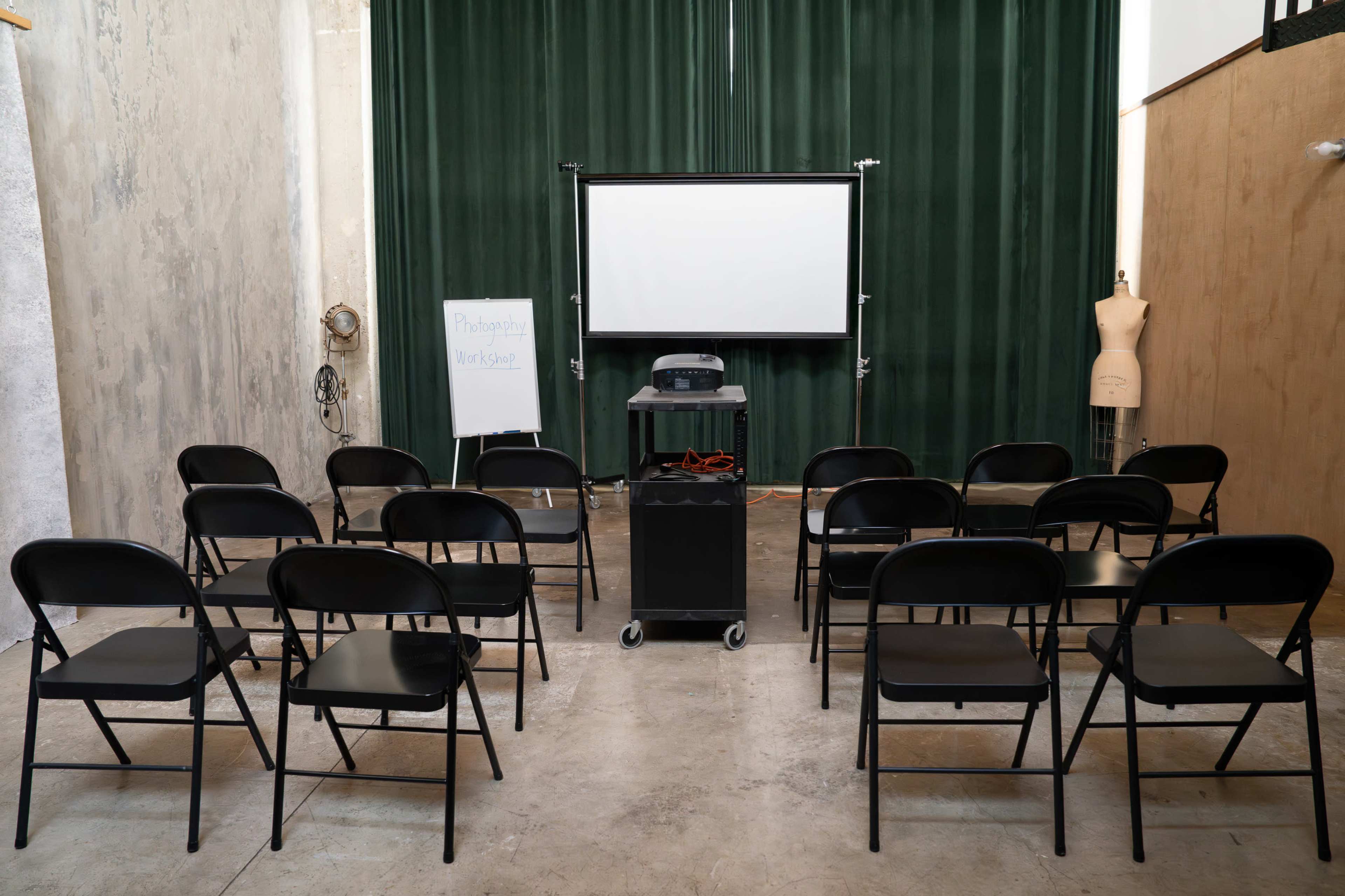 DAYGLOW STUDIOS - Natural light, 2 floors, pre-lit cyc wall, hand-painted backdrops, blackout curtains Image in Koreatown, Los Angeles, CA