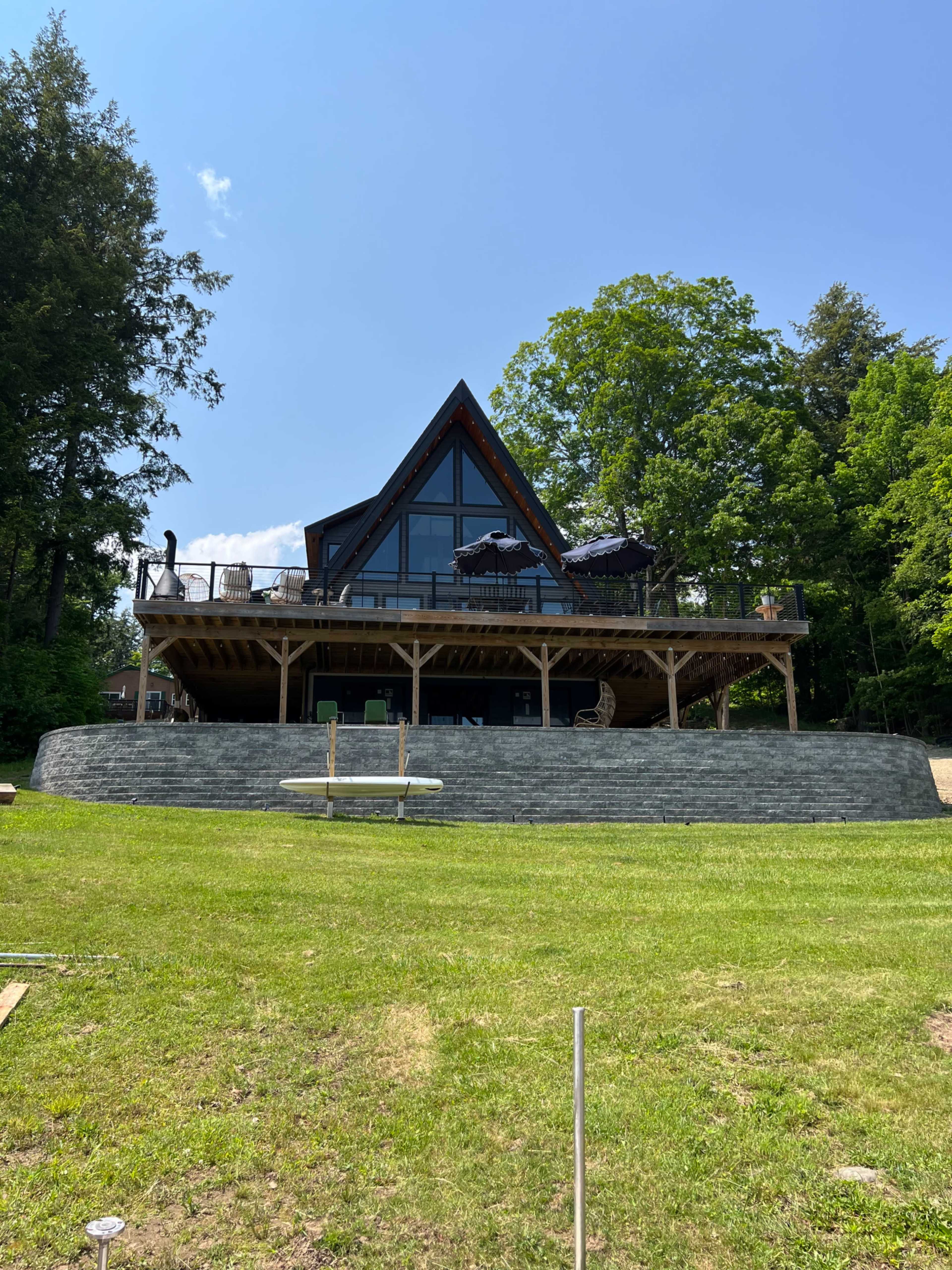 Edinburg A-Frame: A modern lakefront escape Image in Edinburg, Edinburg, NY