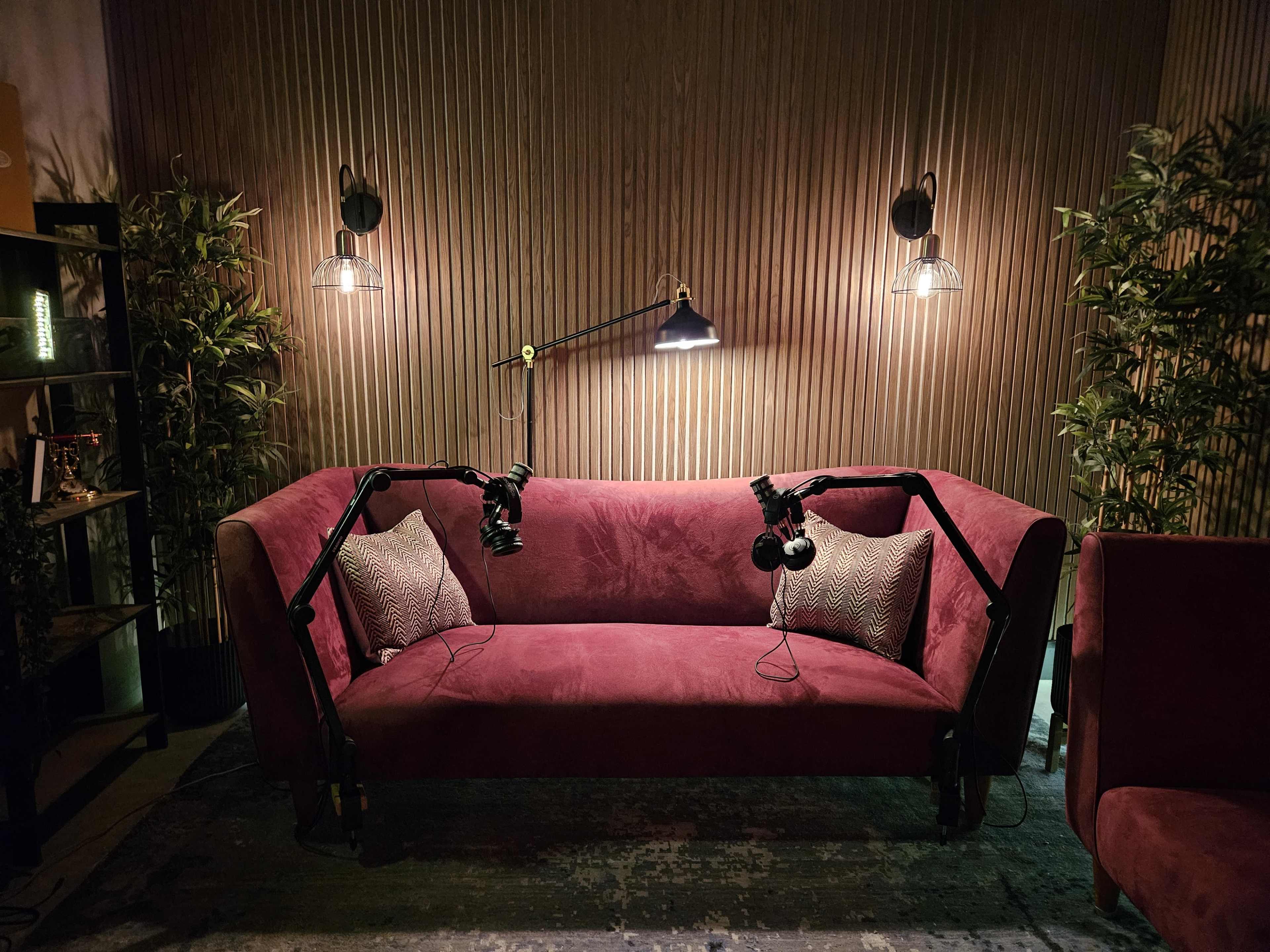 Stylish Podcast & Content Studio with Luxe Velvet Lounges | Melbourne West Image in Braybrook, Braybrook, VIC