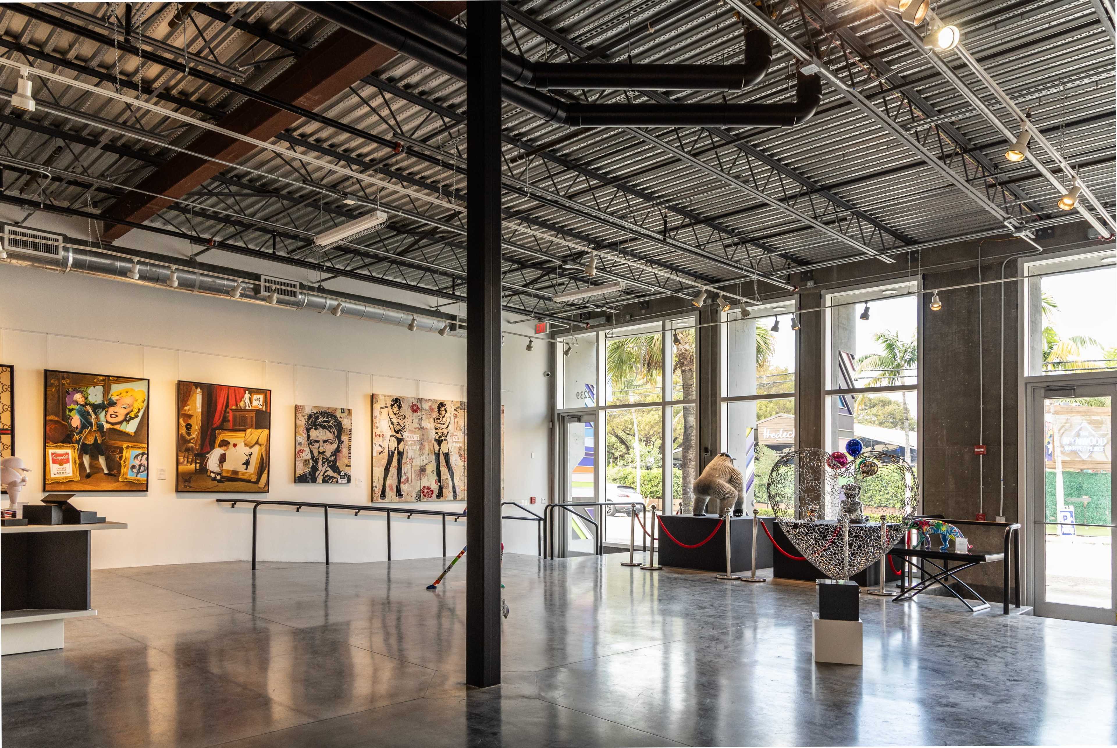 2,200 sq ft Fine Art Gallery in Wynwood with Global Masterworks Image in Wynwood, Miami, FL