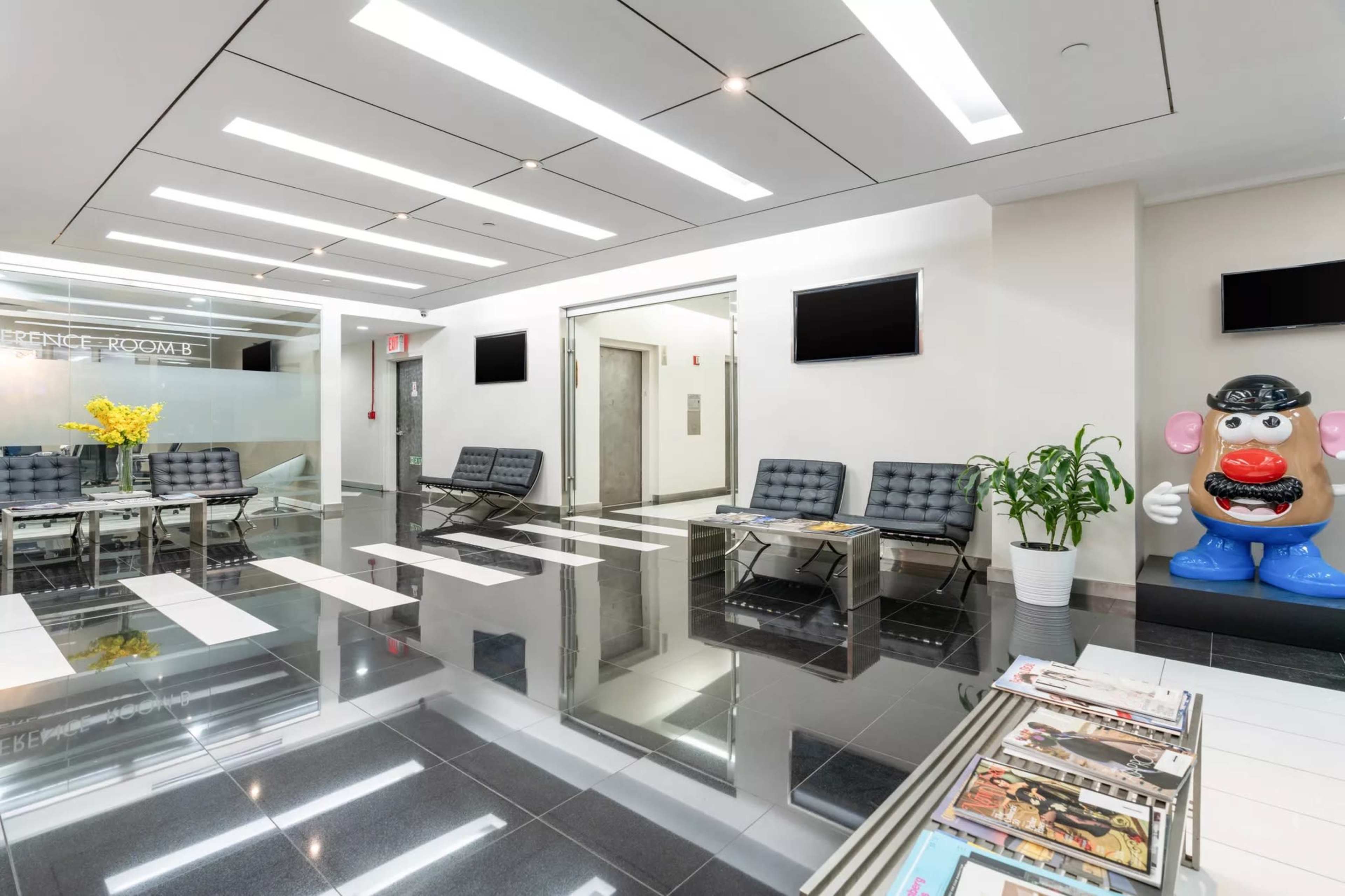 Newly Upgraded Meeting Room B with Marble Table for up to 6 People - TS Image in Midtown, NEW YORK, NY