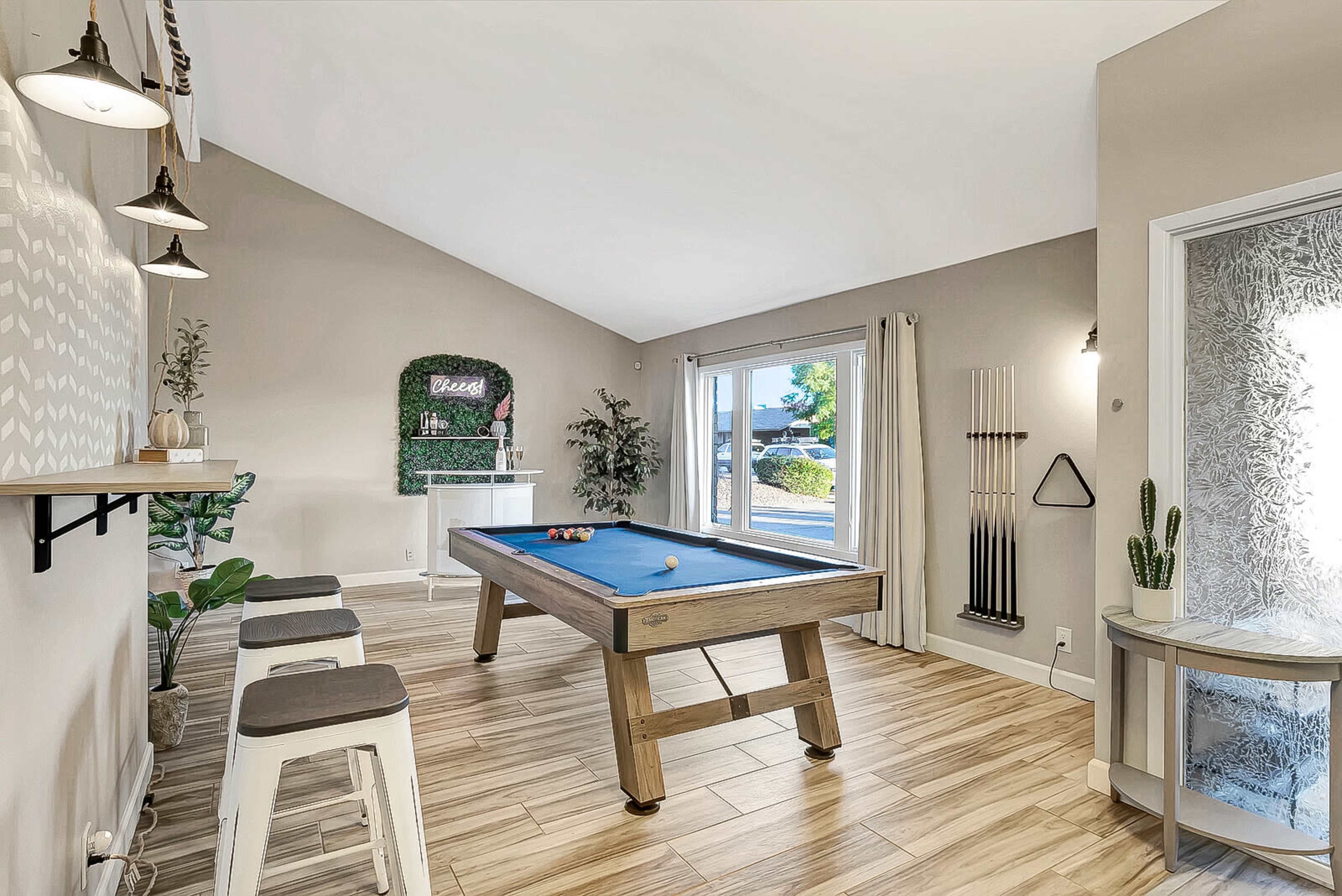 Beautiful home with large dining table, pool and mini pickleball court Image in Scottsdale Vista, Scottsdale, AZ