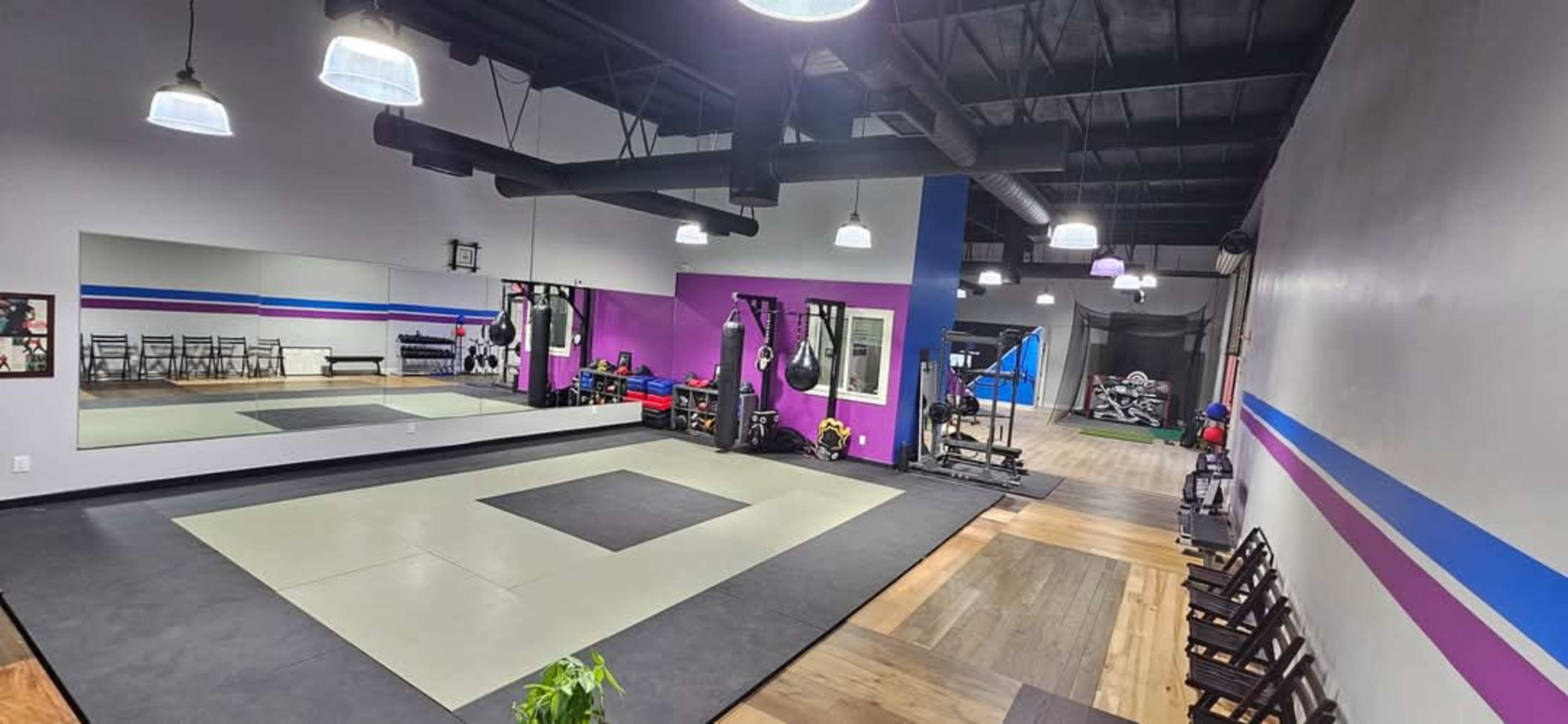 Big open Tatami floored workout space. Perfect for Yoga, Aerobics, Tai Chi , Zumba, Stretching and Movement. Plenty of parking, easy access centrally located in San Dimas CA. Image in San Dimas, San Dimas Ca United states, CA