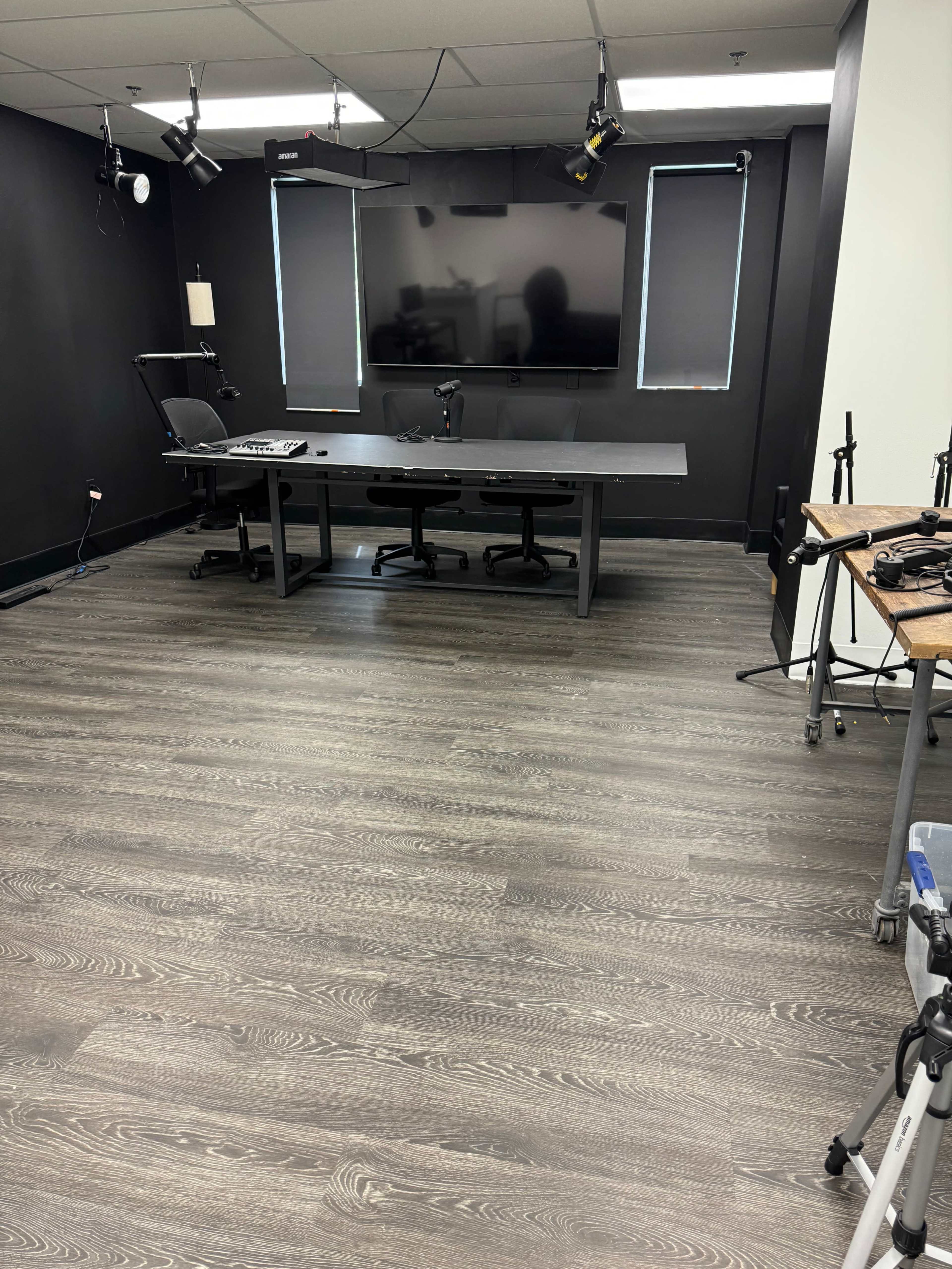 Podcast Studio Fully Eqipped for Visual and Audio Image in Greensboro, Greensboro, NC