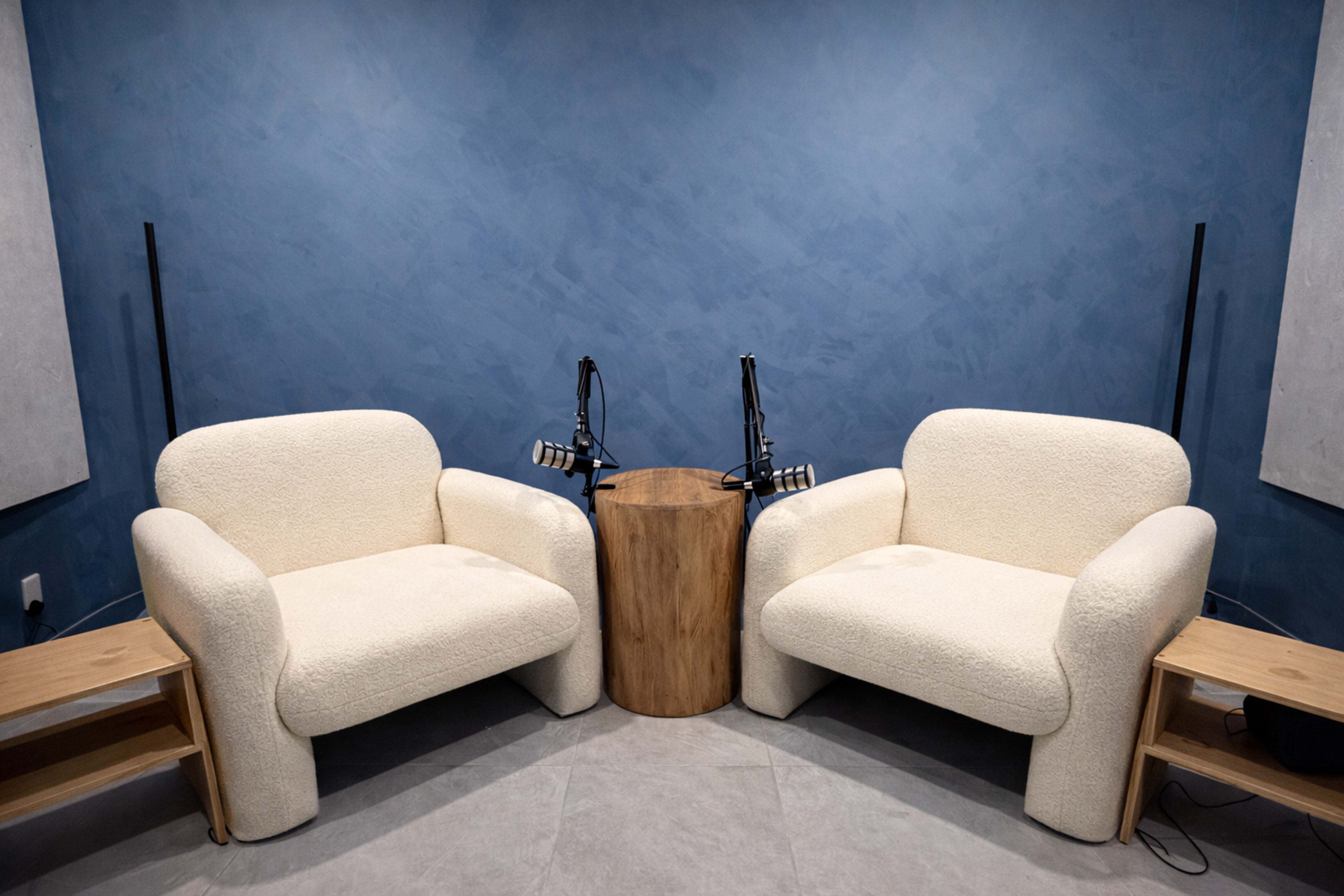 Pre-Lit Cozy Podcast Recording Studio at Butter Notes Café – Everett All Audio Equipment Included · Video Recording Available Image in Northwest Everett, Everett, WA