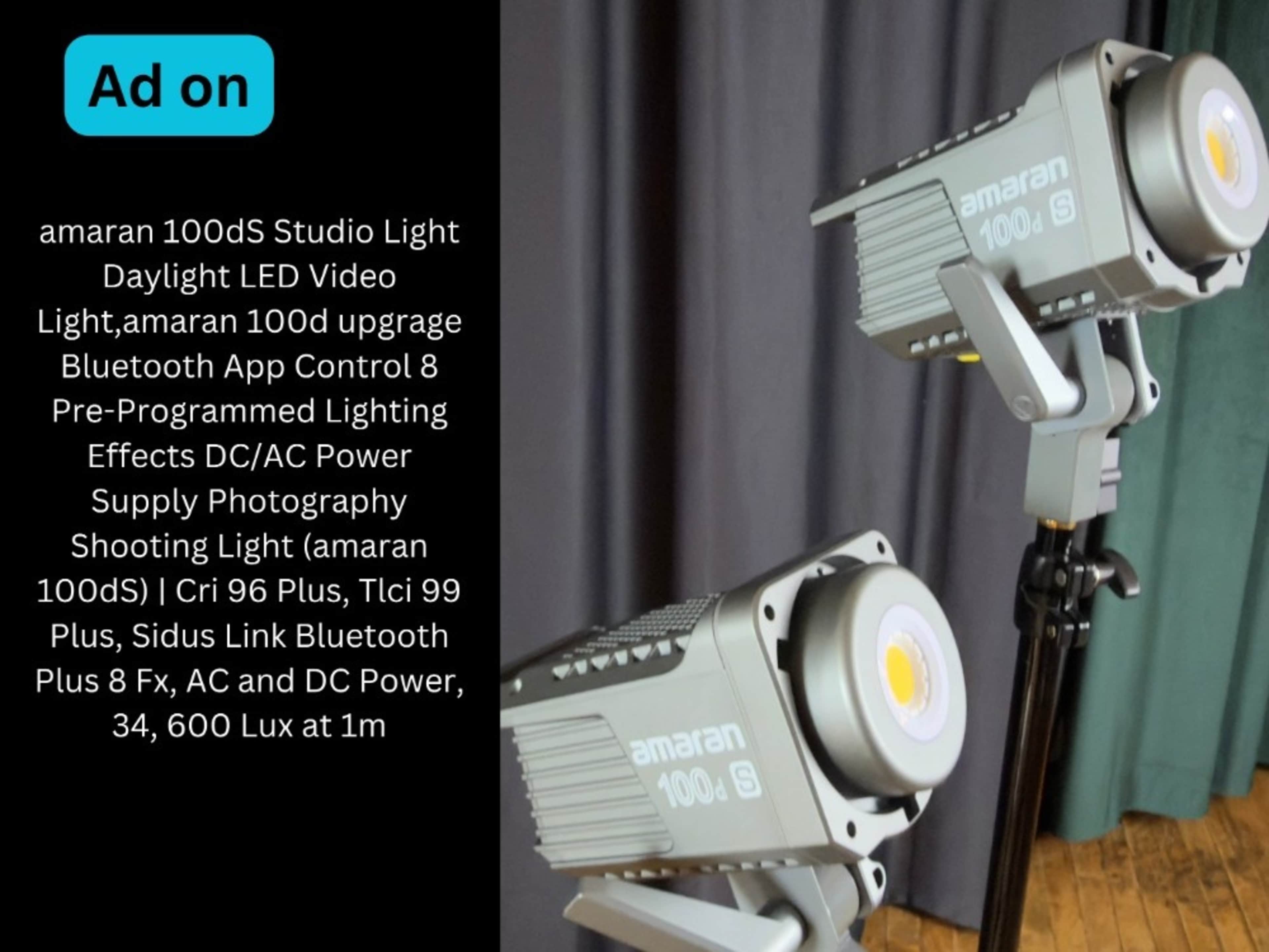 2 - Amaran 100dS Studio Daylight LED Video Light
